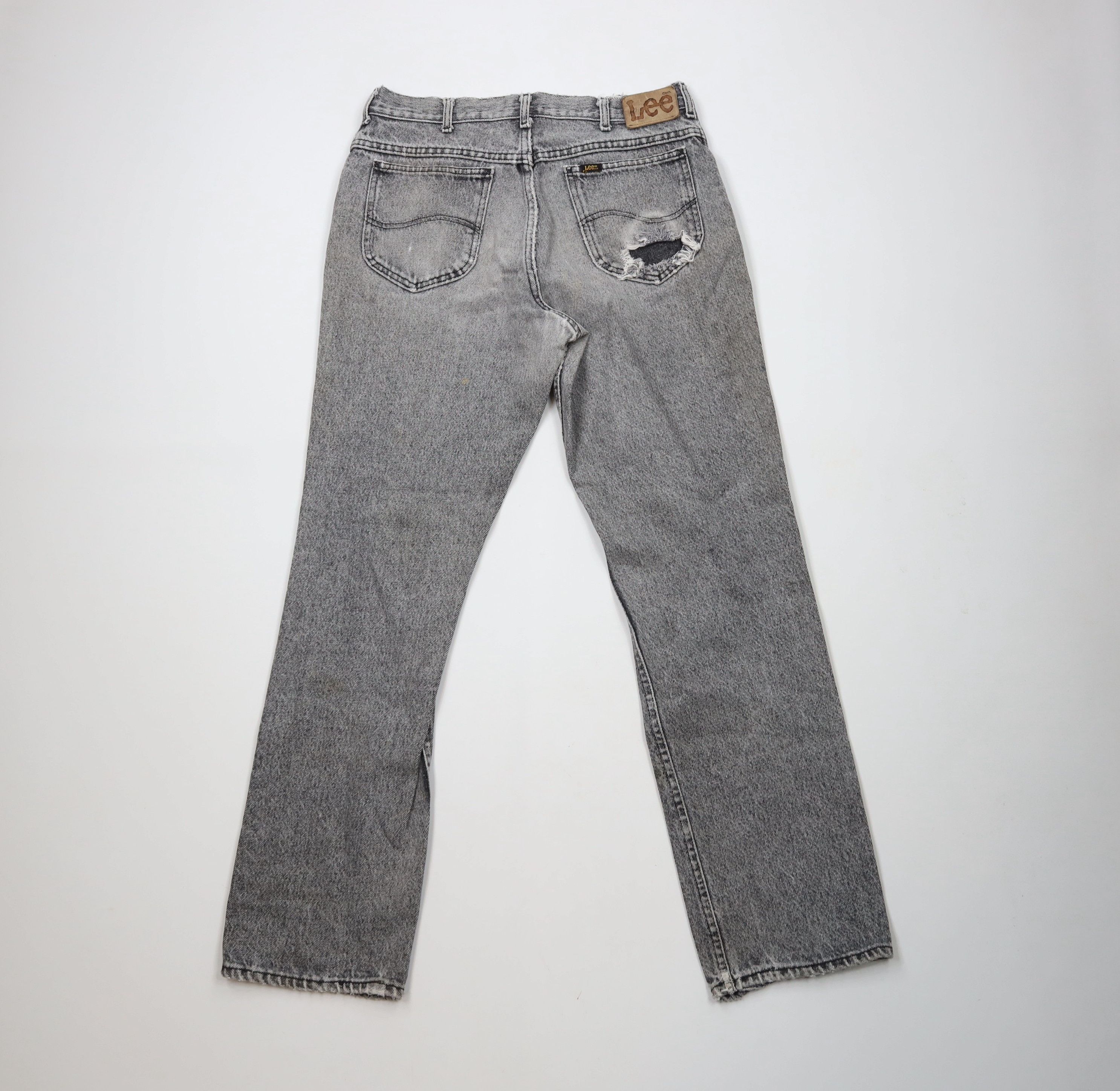 Lee × Vintage Vintage 90s Lee Acid Wash Straight Leg Denim Jeans USA Size US 32 / EU 48 - 11 Thumbnail