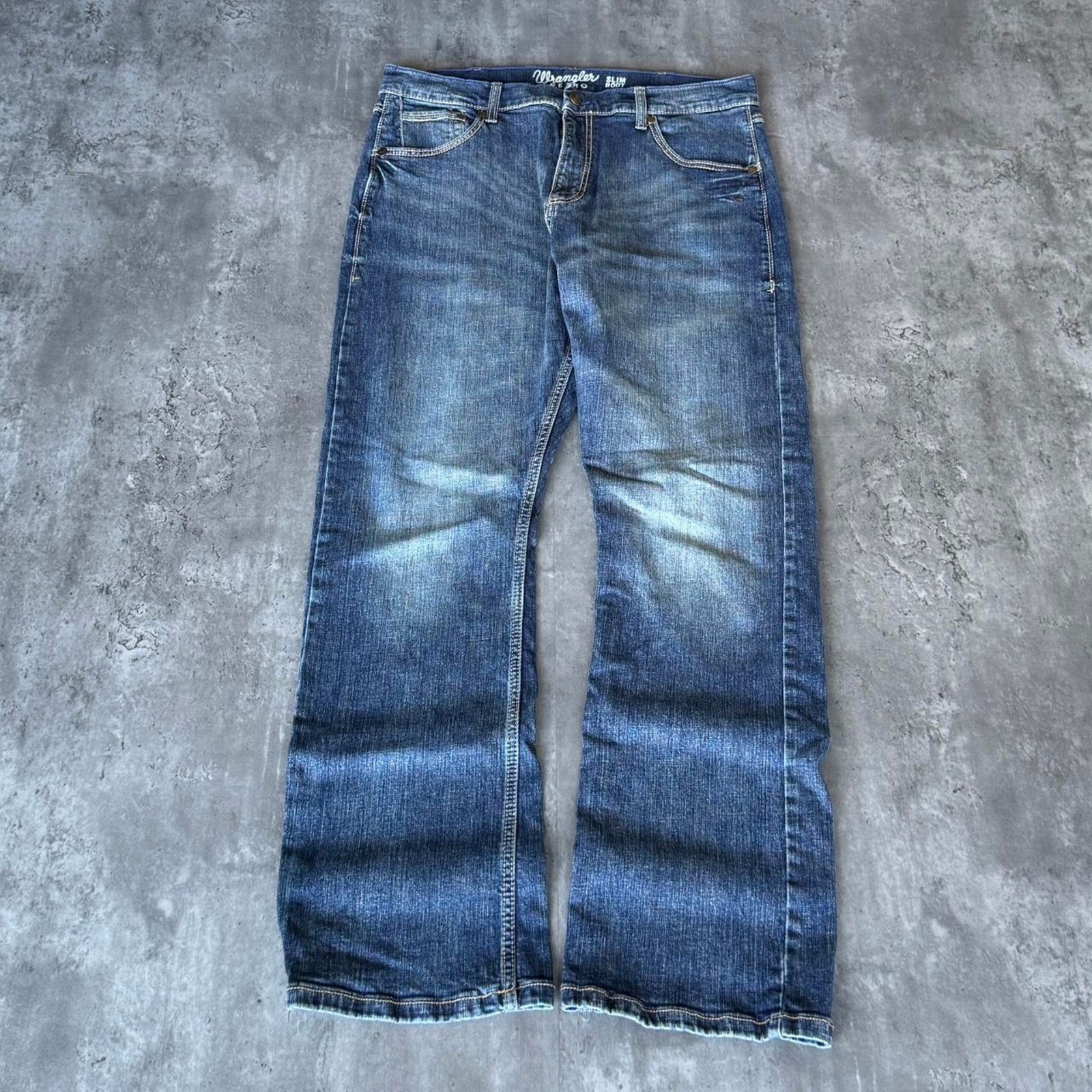 Levi's × Vintage × Wrangler Vintage Y2K Wrangler Retro Boot Cut Essential Denim Jeans Size US 36 / EU 52 - 2 Thumbnail