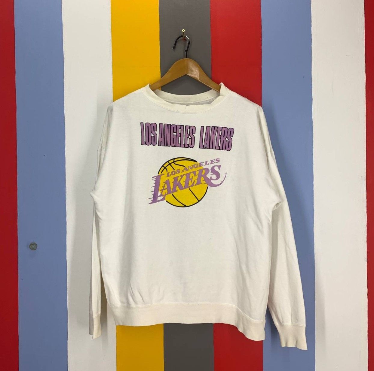 NBA LOS ANGELES LAKERS Crew Neck Sweatshirt #2479/AN Size US L / EU 52-54 / 3 - 1 Thumbnail