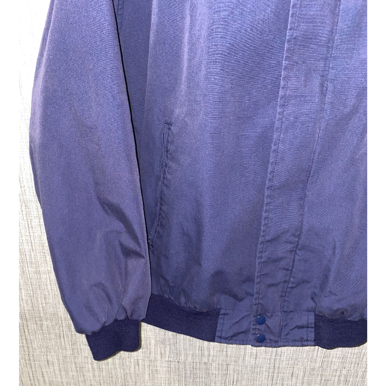 Vintage VINTAGE Arnie Mens Navy Blue Snap Button Front Jacket Size XL Size US XL / EU 56 / 4 - 3 Thumbnail