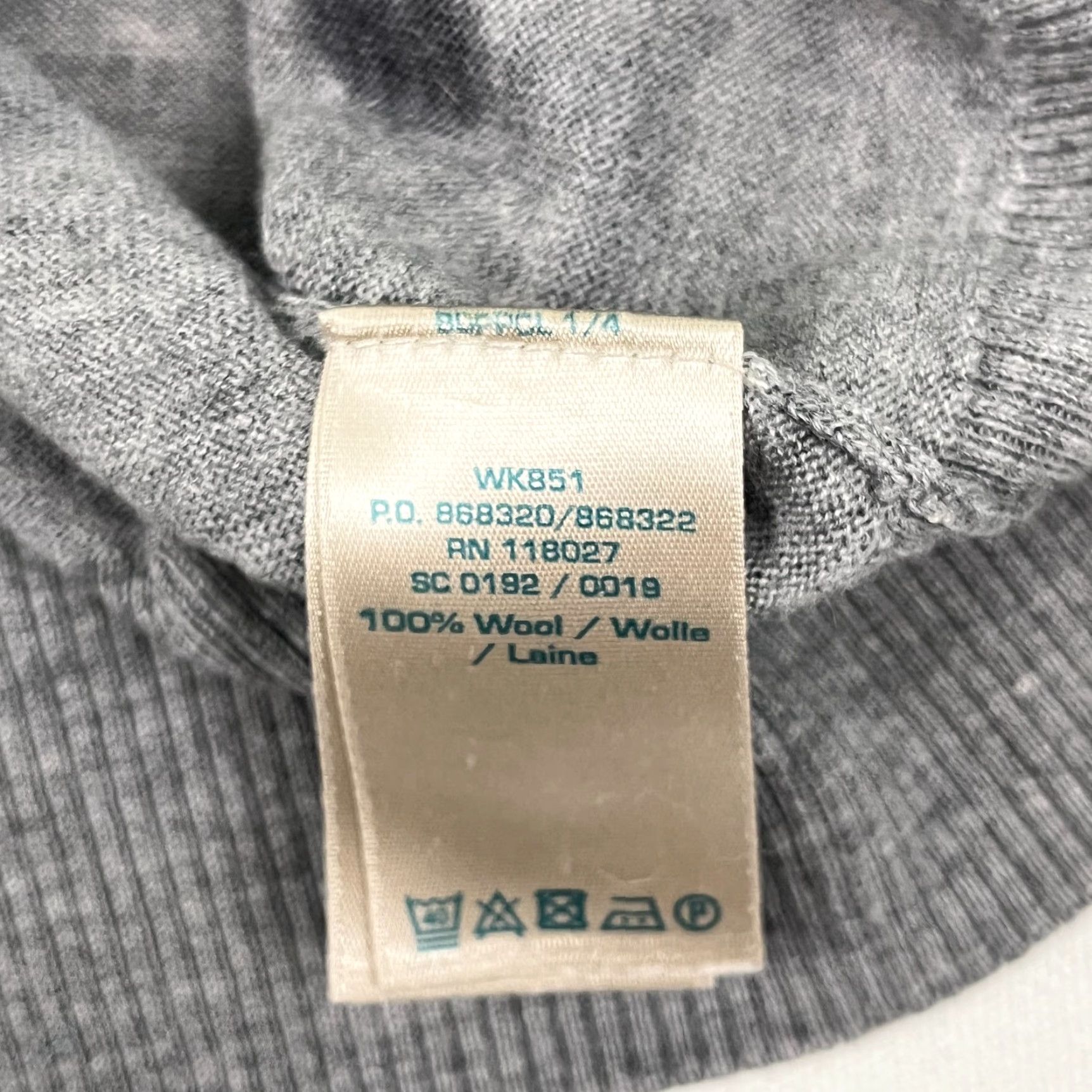 Boden Boden Sweater Womens UK 8 US 4 Wool Gray Black Polka Dot Button Back Pullover Size S / US 4 / IT 40 - 2 Thumbnail