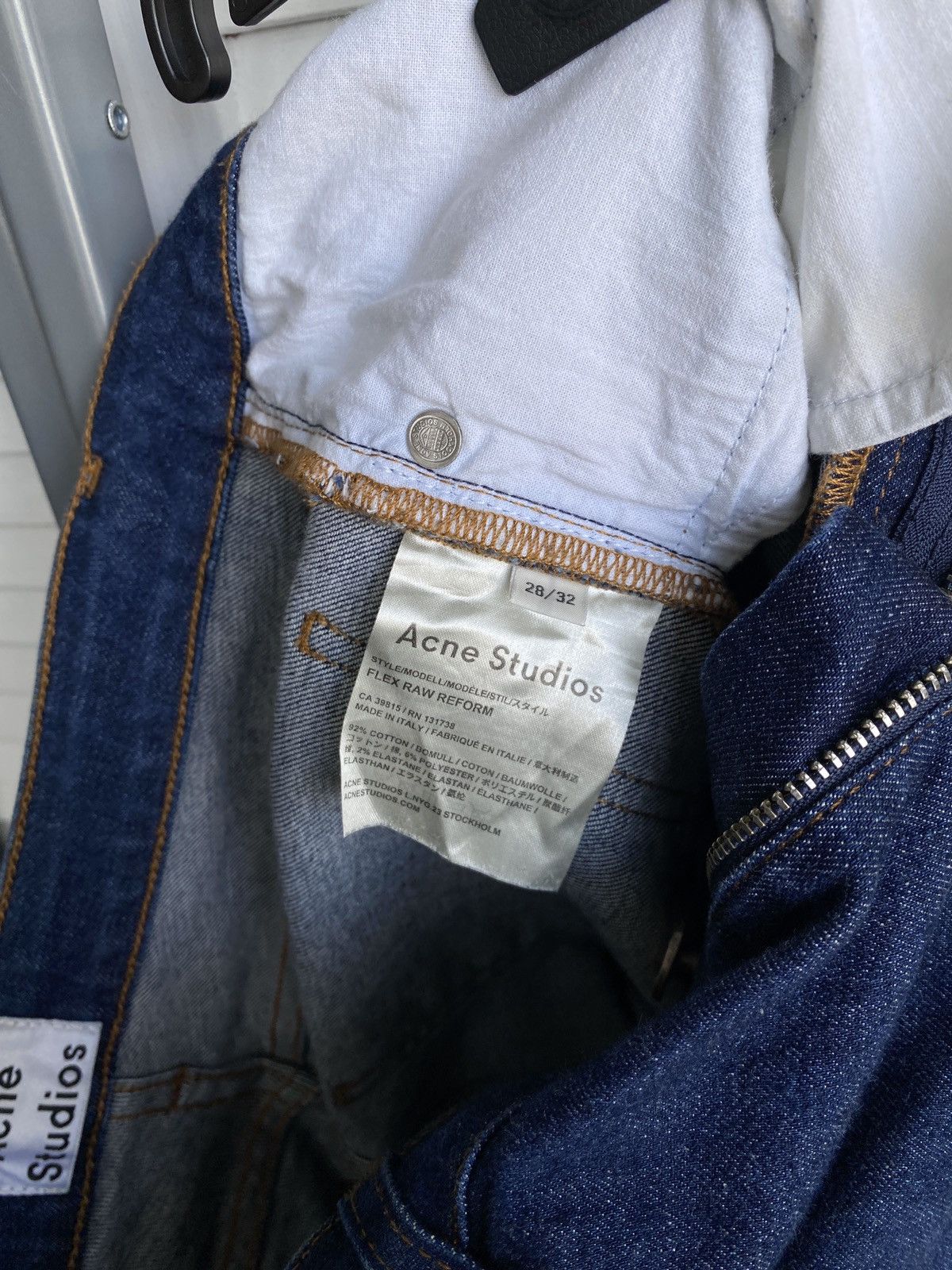 Acne Studios × Japanese Brand Acne Studios Flex Raw Reform Stretch Slim Denim Pants Size 29" - 9 Thumbnail