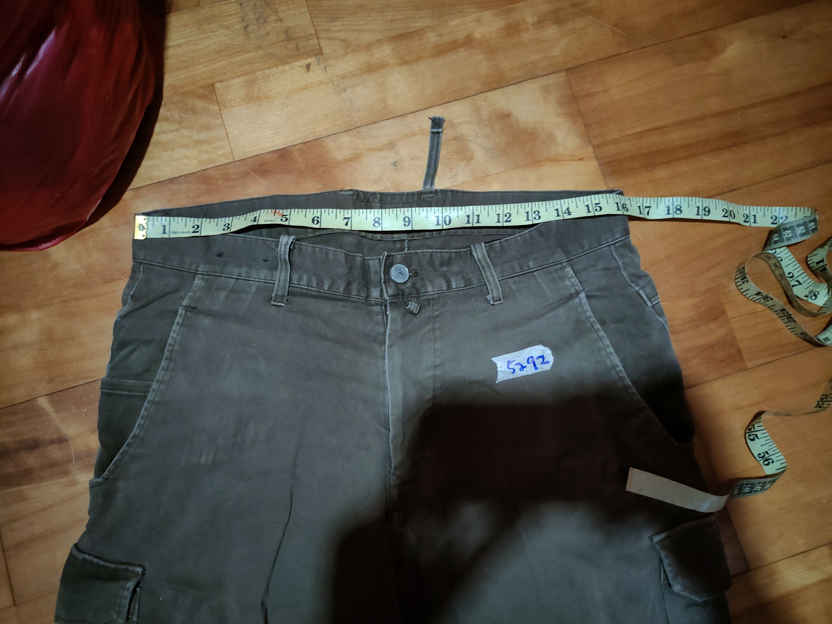 Japanese Brand Tatakau Otoko No by Toraichi Multi Pocket Cargo Pants #5292 Size US 32 / EU 48 - 16 Thumbnail