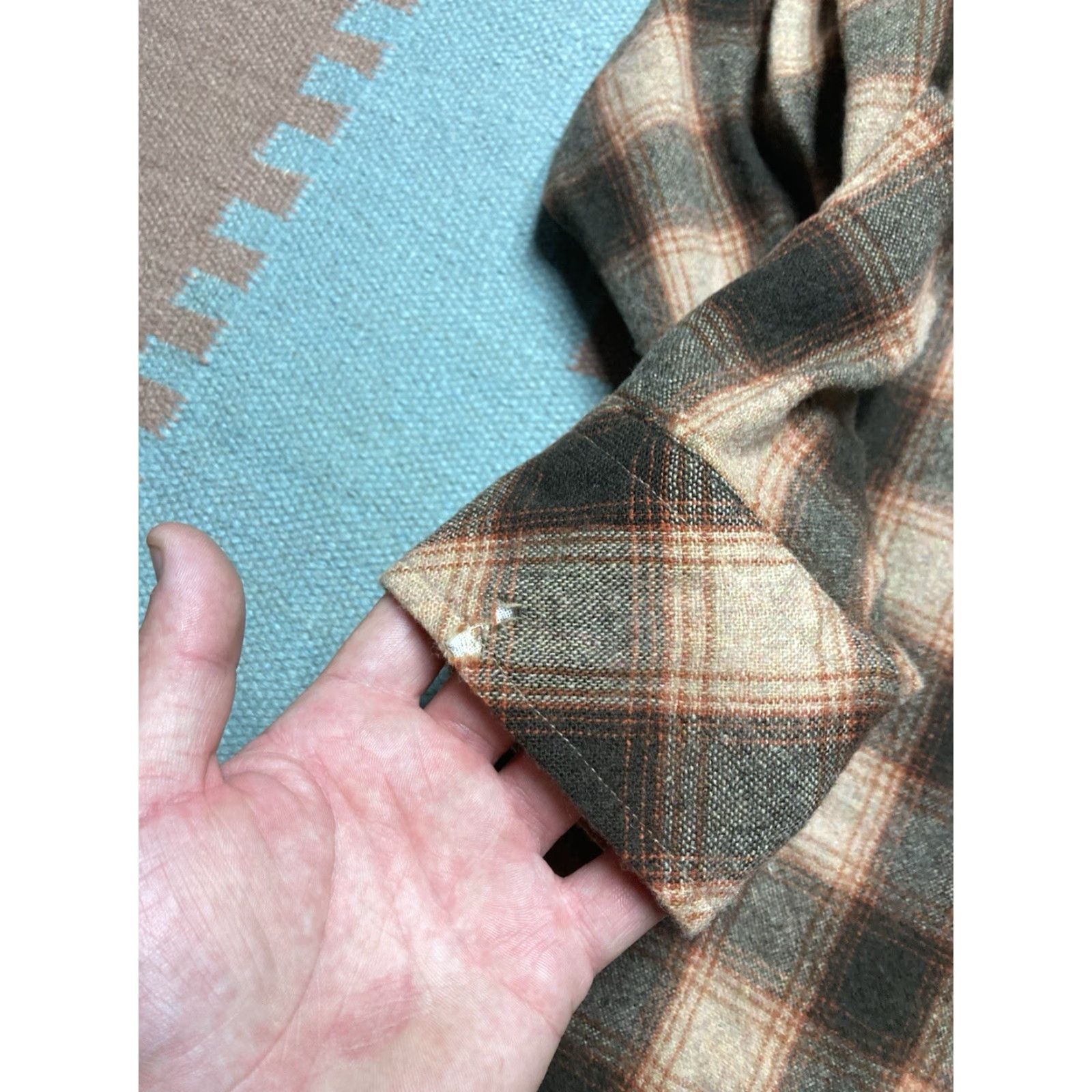 Vintage VINTAGE Kmart wool shirt jacket shacket Pearl snap plaid western cruiser XL Size US XL / EU 56 / 4 - 2 Thumbnail