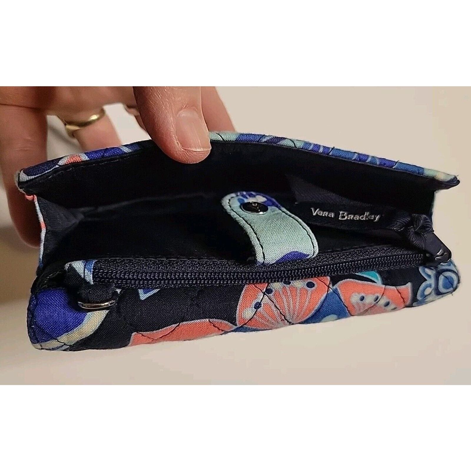 Vera Bradley Vera Bradley Crossbody Wallet Purse Lotus Floral Swirl Size ONE SIZE - 12 Thumbnail