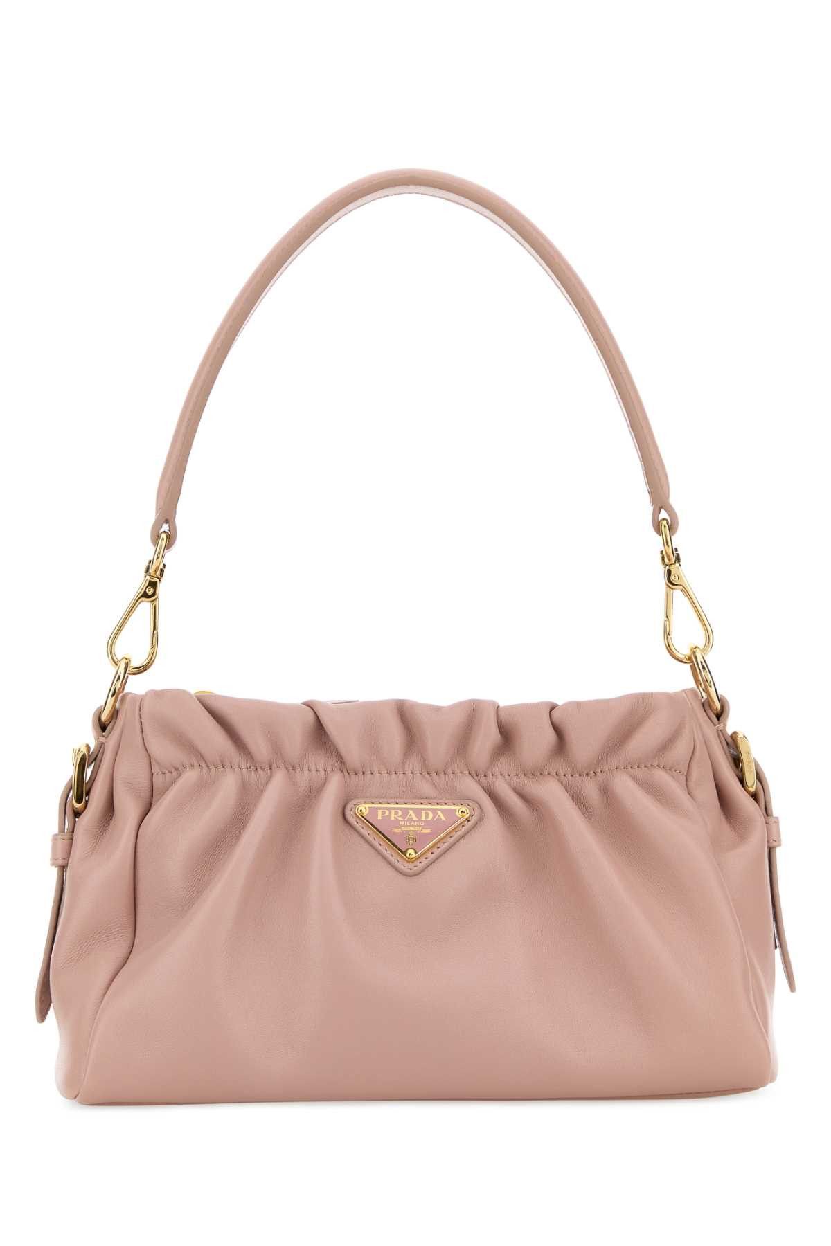 Prada Pink Nappa Leather Handbag Size ONE SIZE - 1 Thumbnail