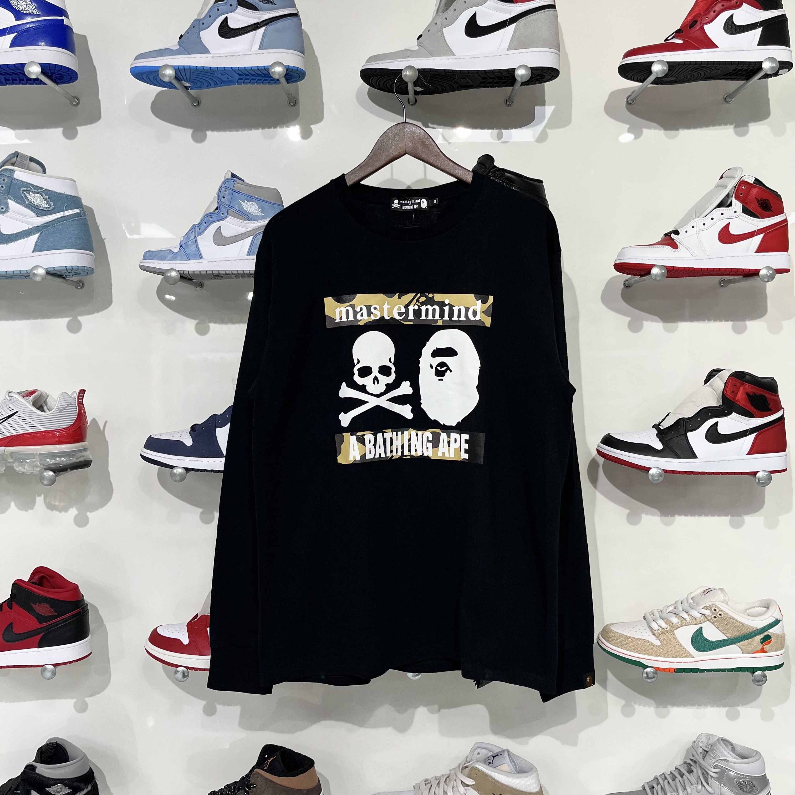 Lサイズ レア BAPE x mastermind Crewneck Bathing Ape Bape x Mastermind Japan Sweatshirt Crewneck Mens