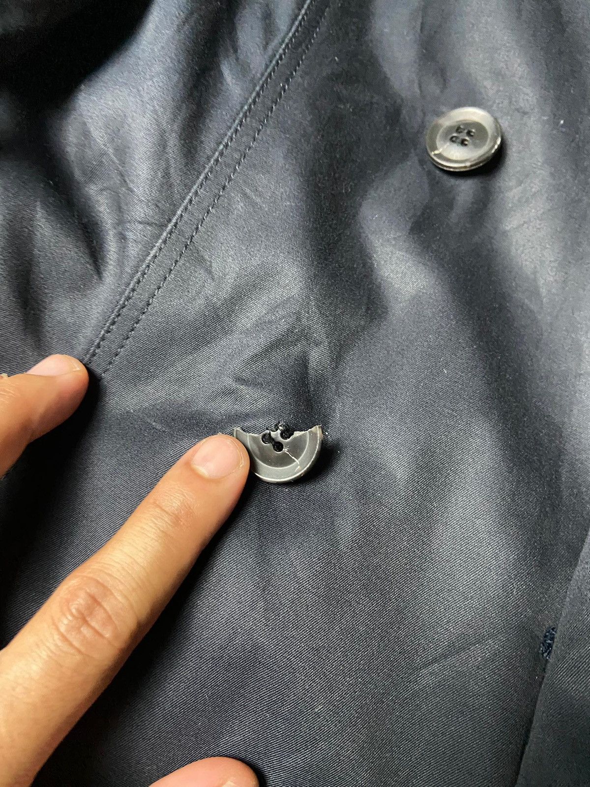Japanese Brand Natural Beauty Basic Double Breasted Trench Coat (163) Size M / US 6-8 / IT 42-44 - 12 Thumbnail