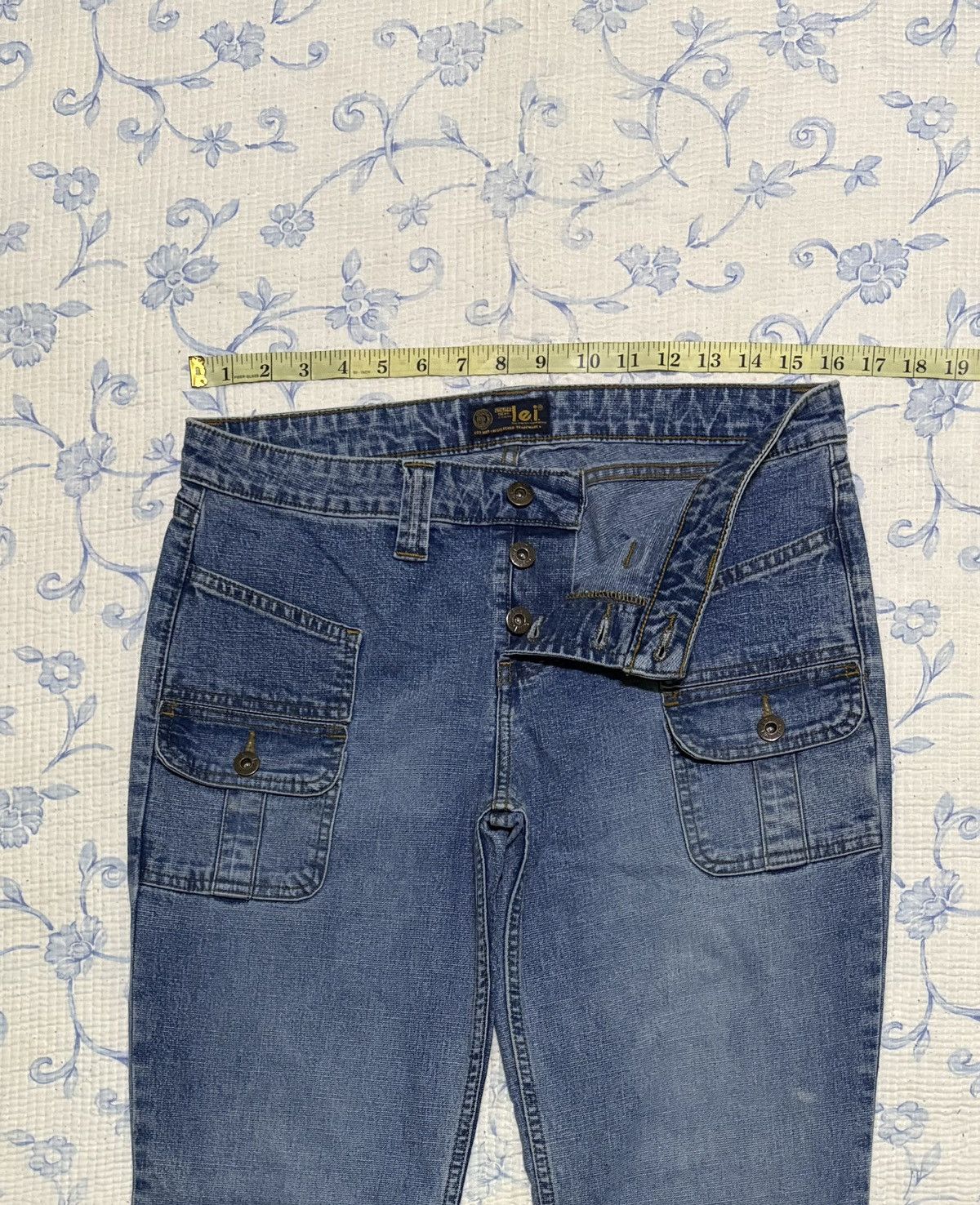 L.E.I. L.e.i Streetwear Jeans Flared Double Pocket Infront Denim Size US 32 / EU 48 - 4 Thumbnail