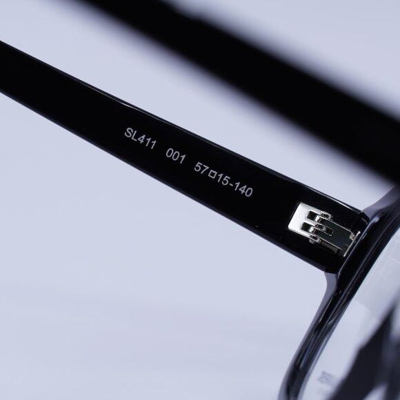 Saint Laurent Paris 🕶️ New Saint Laurent SL411 001 Black Eyeglasses -57mm Size ONE SIZE - 3 Thumbnail