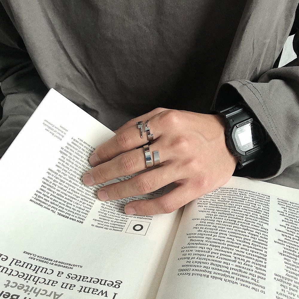 Jewelry New Trend Jewelry Rings Open Size Chrome Ring (Size 7-13) Size ONE SIZE - 3 Thumbnail