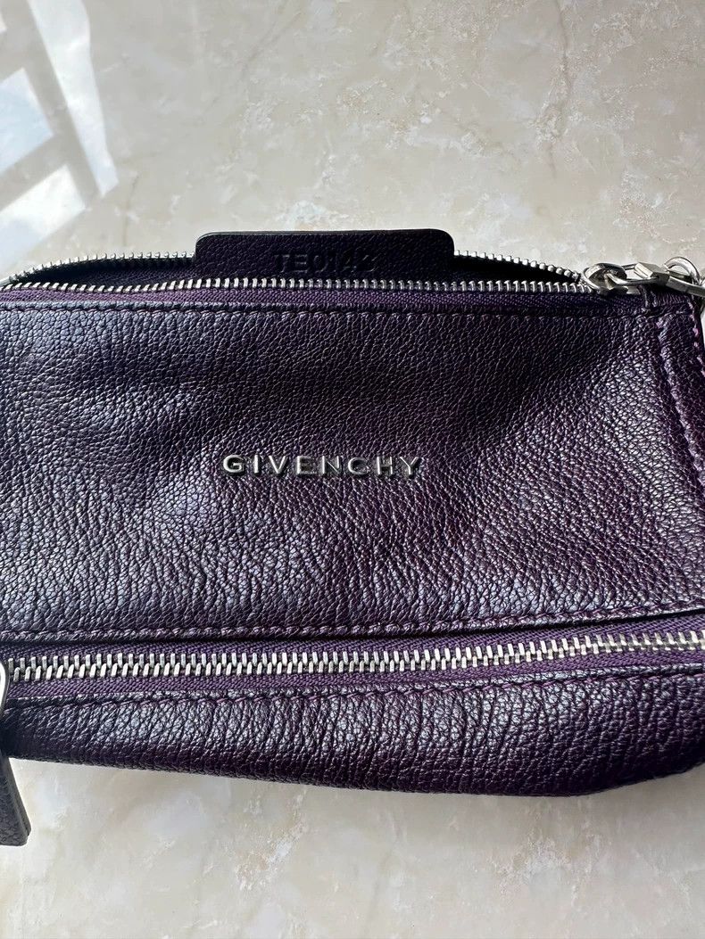 Givenchy Givenchy Small square box clutch, dark grape purple Size ONE SIZE - 4 Thumbnail