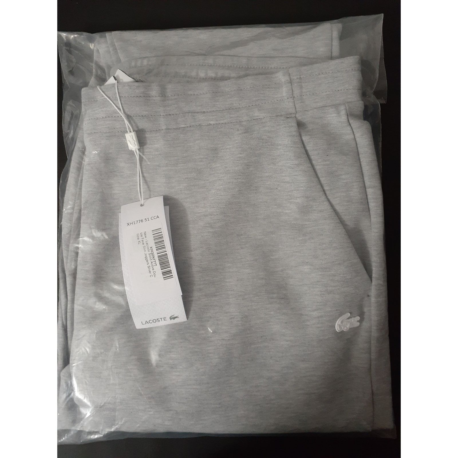 Lacoste Lacoste Solid Active Doubleface Slim Joggers Silver Chine XL Size US 34 / EU 50 - 2 Thumbnail