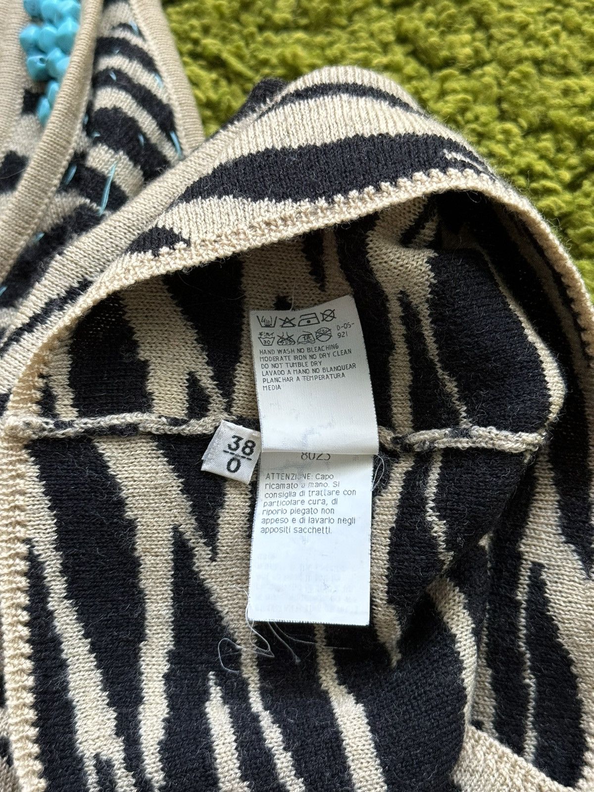 Designer × Versace Gianni Versace 90s archive vtg animal pattern wool tank top Size M / US 6-8 / IT 42-44 - 7 Thumbnail
