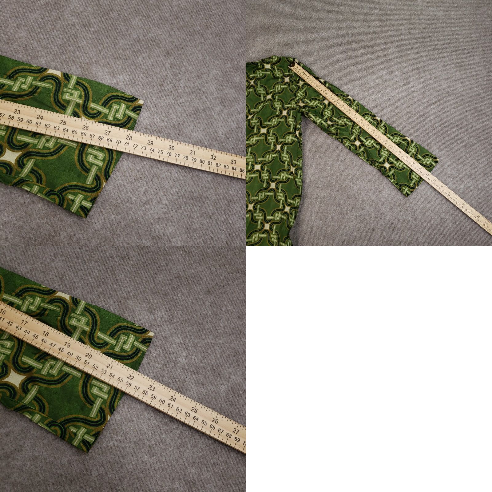 Vintage VINTAGE Maliparmi Dress Geometric 100% Silk Green Shift Womens Size 40 Knee Length Casual Size S / US 4 / IT 40 - 9 Thumbnail
