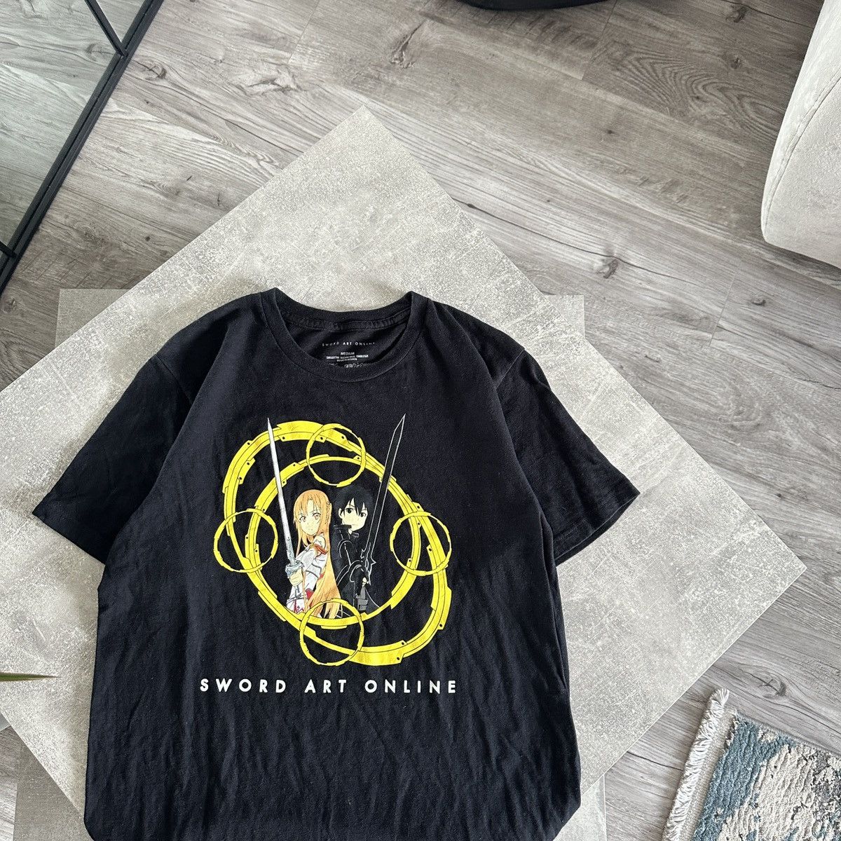 Anime Aniplex Sword Art Online Anime Kirito and Asuna tee y2k hype Size US M / EU 48-50 / 2 - 2 Thumbnail