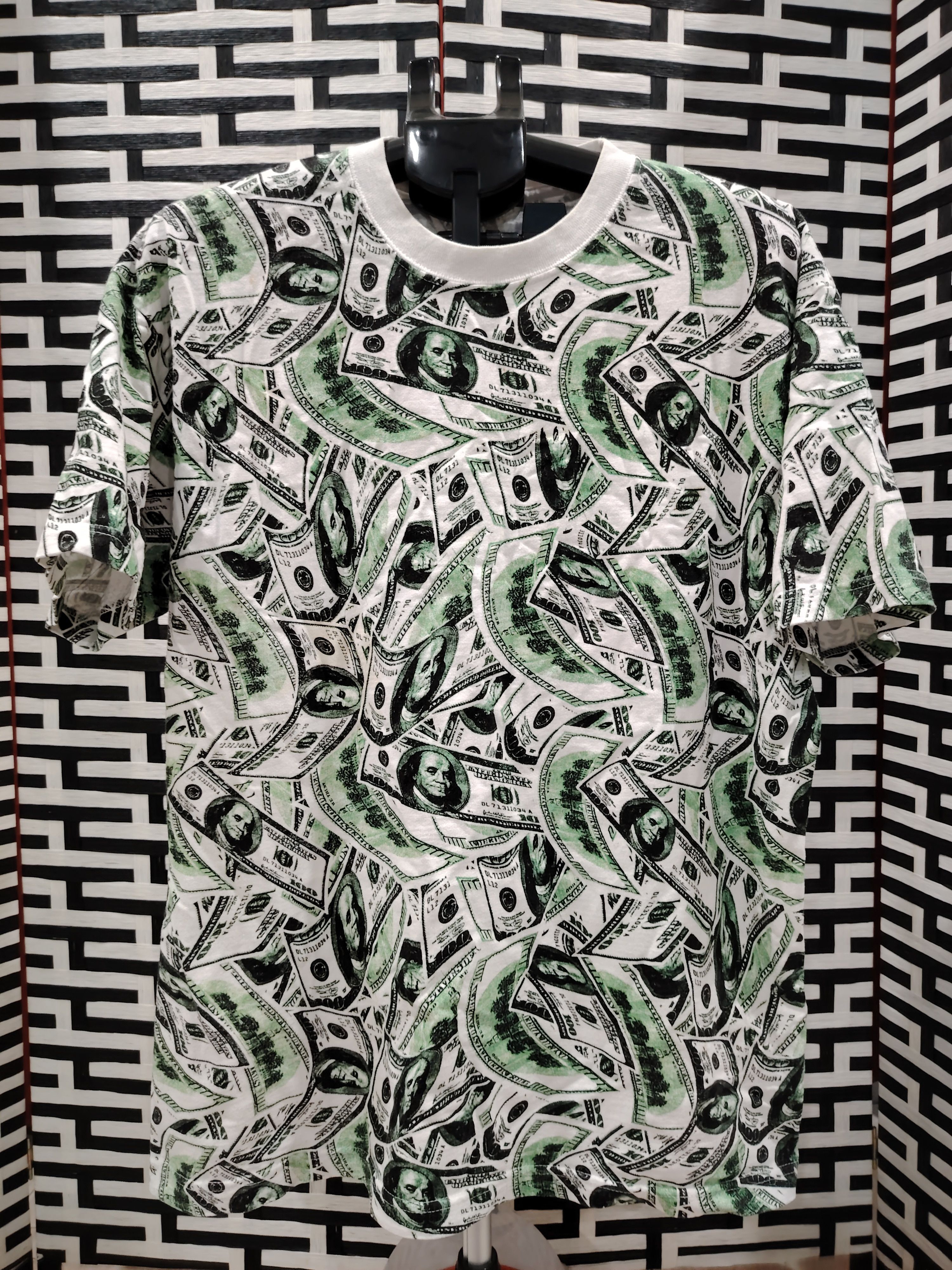 Vintage Vintage Over print us dollar Size US XL / EU 56 / 4 - 1 Thumbnail
