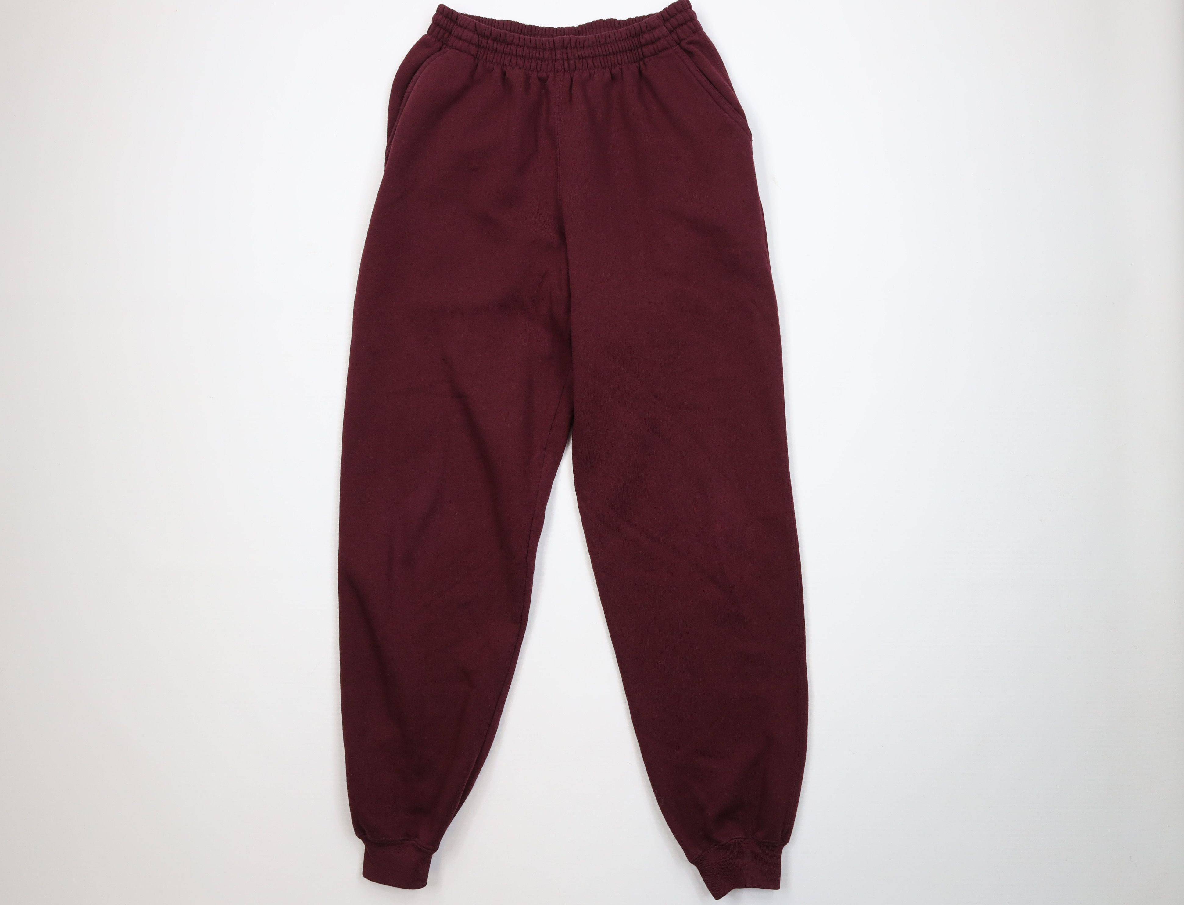Vintage Vintage 90s Streetwear Cuffed Sweatpants Joggers Purple Size US 32 / EU 48 - 1 Thumbnail