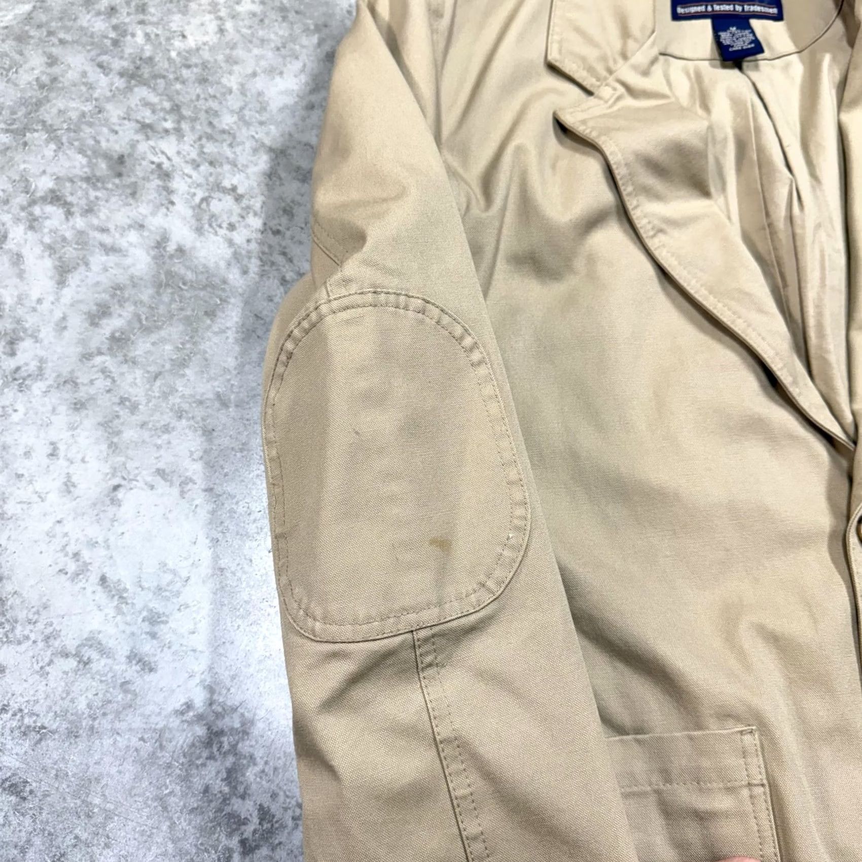 Duluth Trading Company Duluth Trading Co Blazer Mens Medium Beige Canvas Sport Coat Jacket Size 40R - 2 Thumbnail