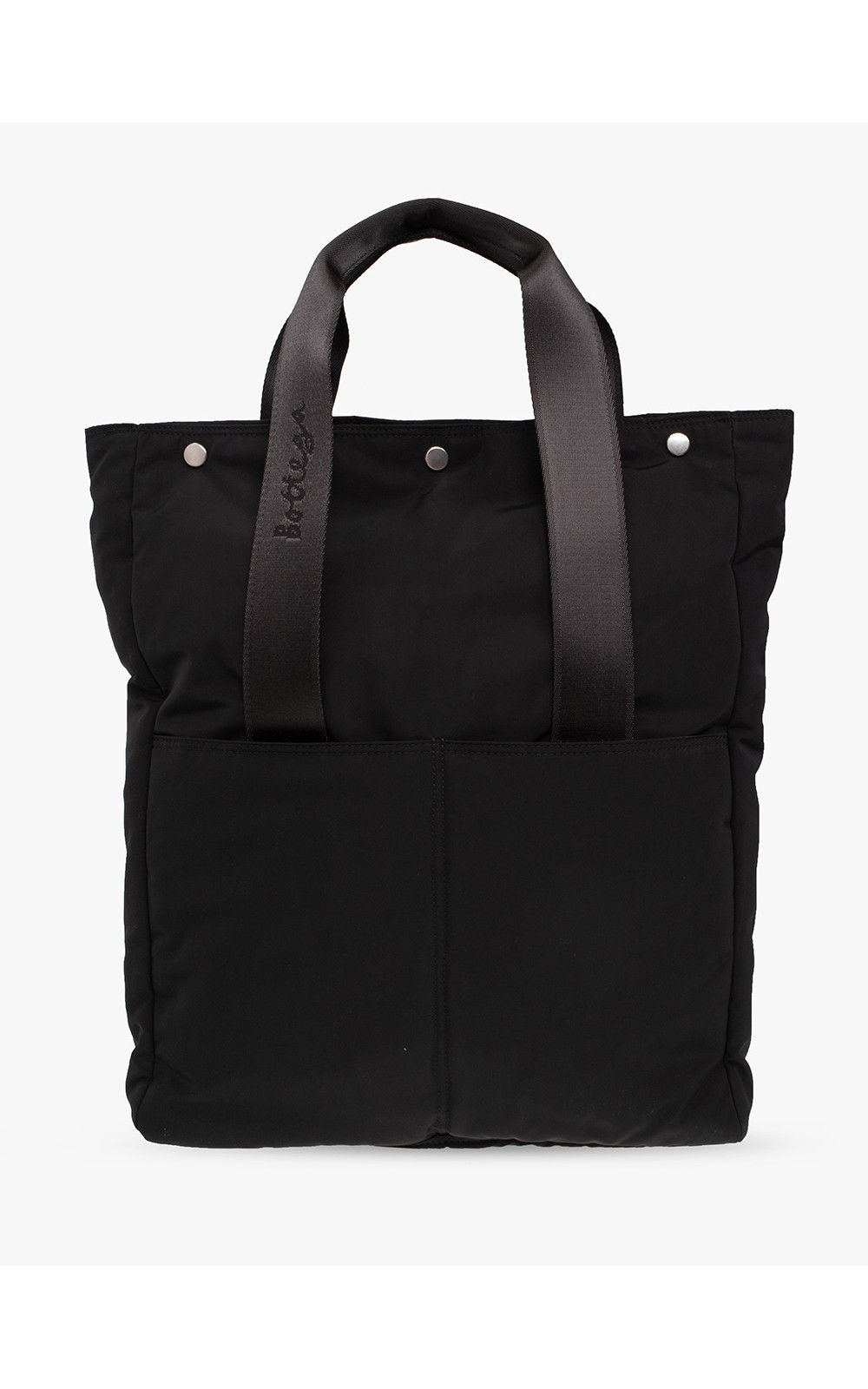Bottega Veneta Snap Black Padded Nylon Maxi Tote Bag, Men's