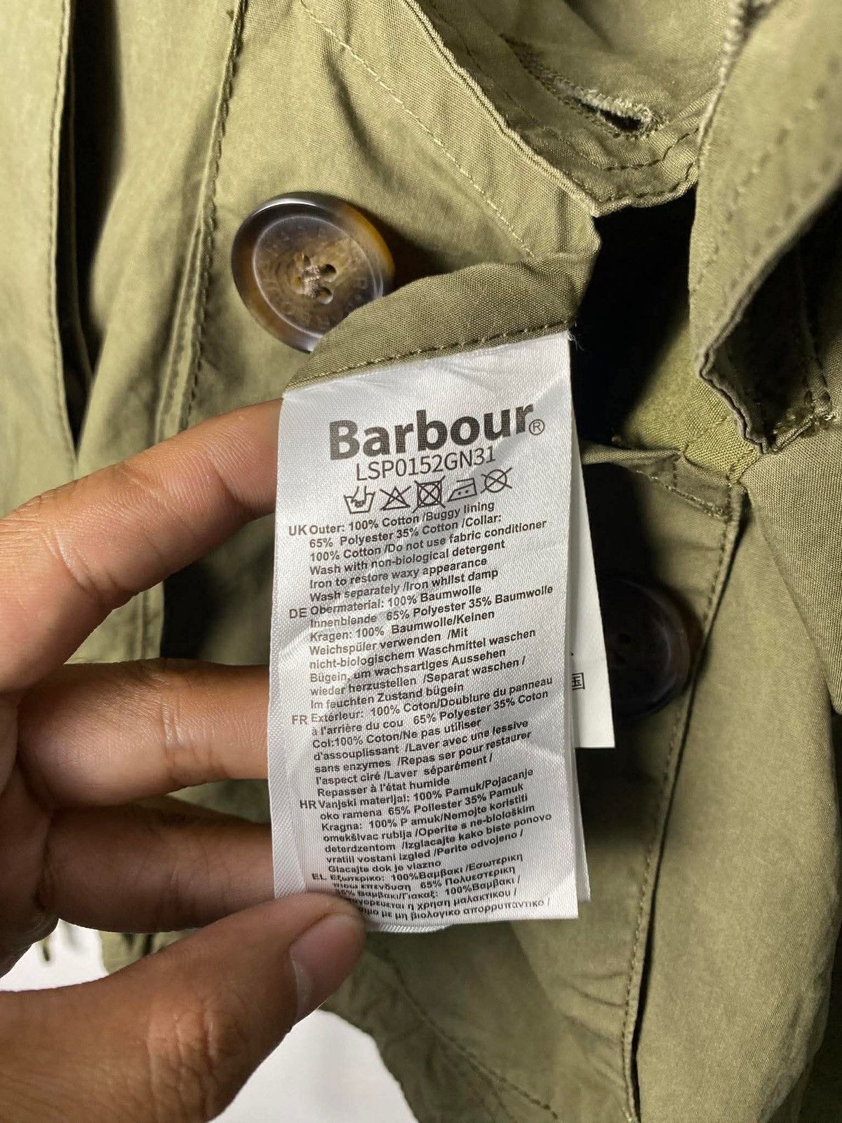 Barbour Barbour Crowdon Showerproof Jacket in Olive Size M / US 6-8 / IT 42-44 - 7 Thumbnail