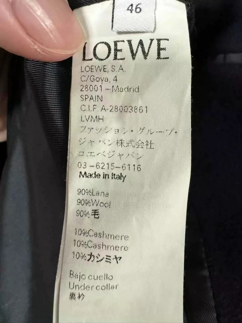 Loewe loewe Wool blend cashmere woolen overcoat 2506-Nextarrow Size US M / EU 48-50 / 2 - 7 Thumbnail