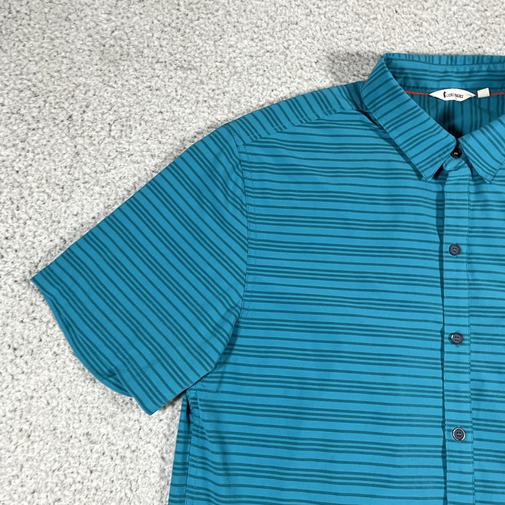 Cotopaxi Cotopaxi Shirt Men M Stripe Button Pocket Lightweight Short Sleeve Travel Cambio Size US M / EU 48-50 / 2 - 7 Thumbnail
