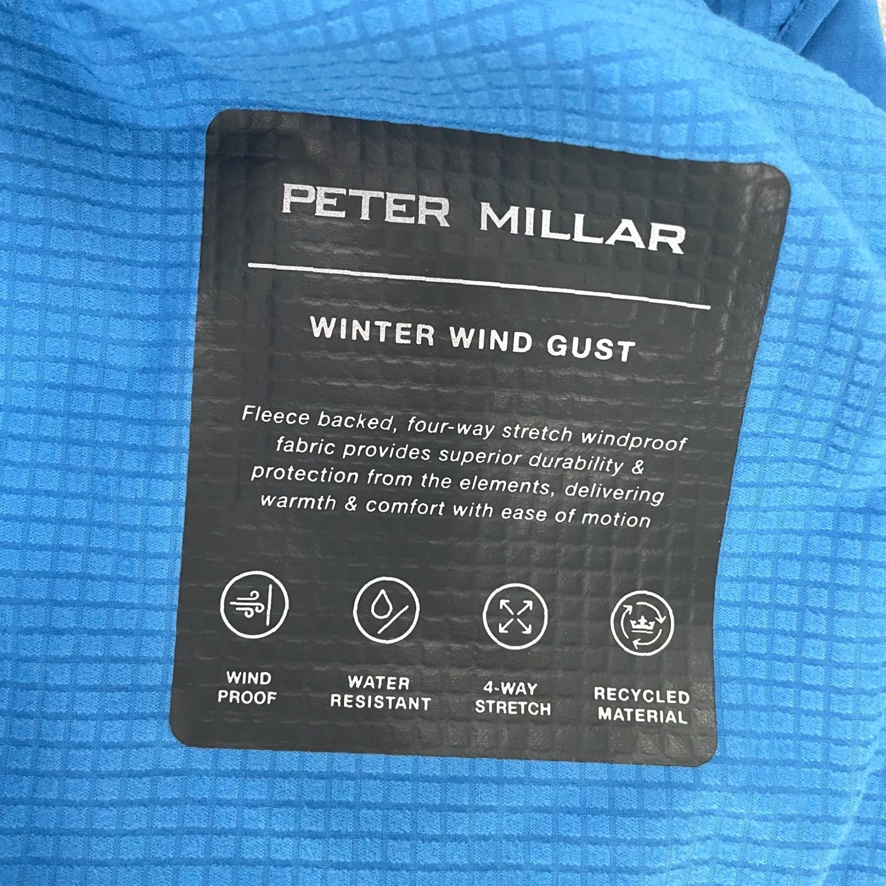 Peter Millar Peter Millar Jacket Adult XL Blue Full Zip Crown Sport Winter Wind Gust Mens NEW Size US XL / EU 56 / 4 - 7 Thumbnail