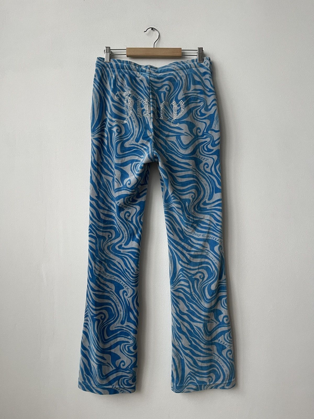 Juicy Couture Juicy Couture Blue Joggers Size M With Sparkly Logo Size 32" / US 10 / IT 46 - 3 Thumbnail