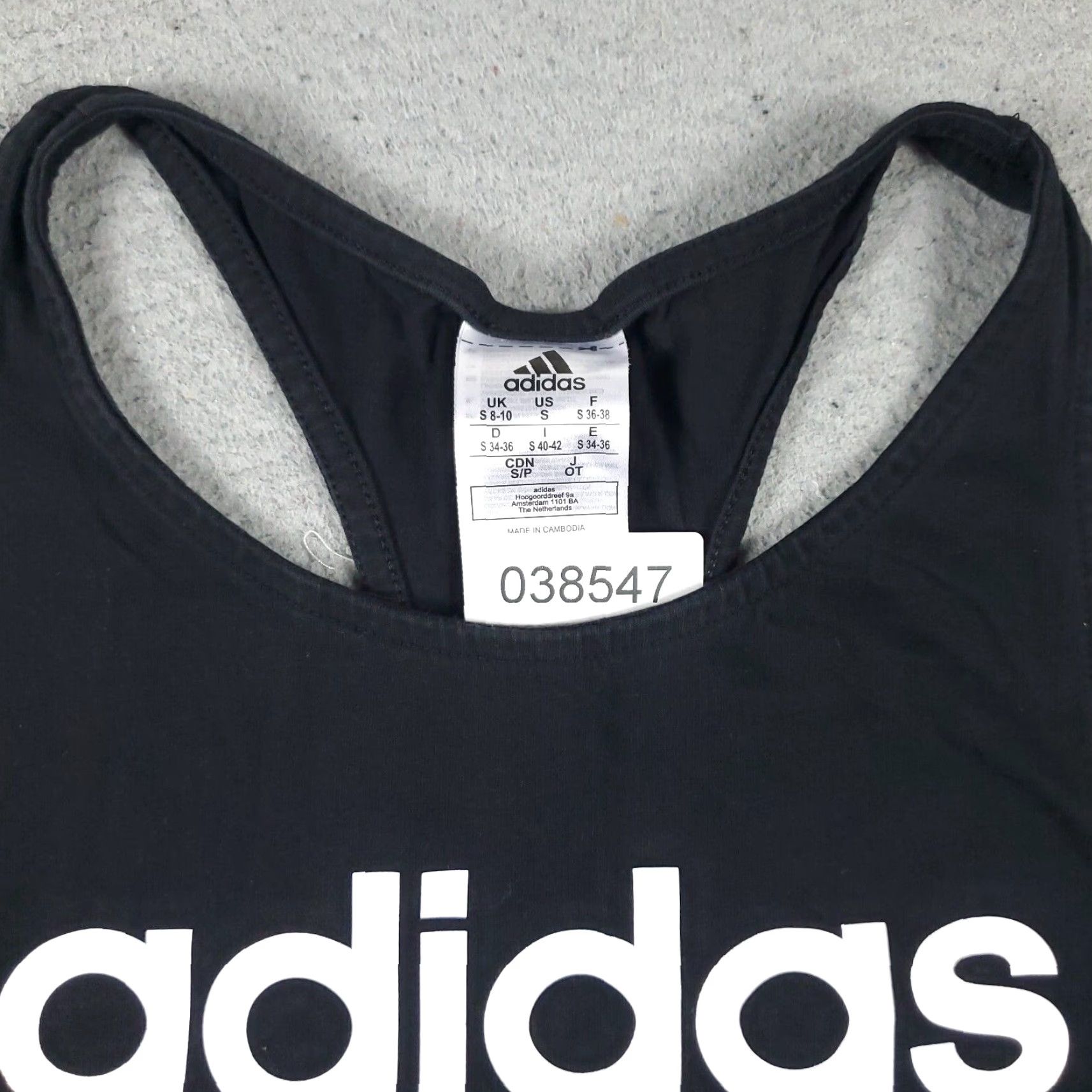 Adidas VINTAGE Adidas Women’s Tank Top S Black Casual Activewear Running Workout Size S / US 4 / IT 40 - 3 Thumbnail
