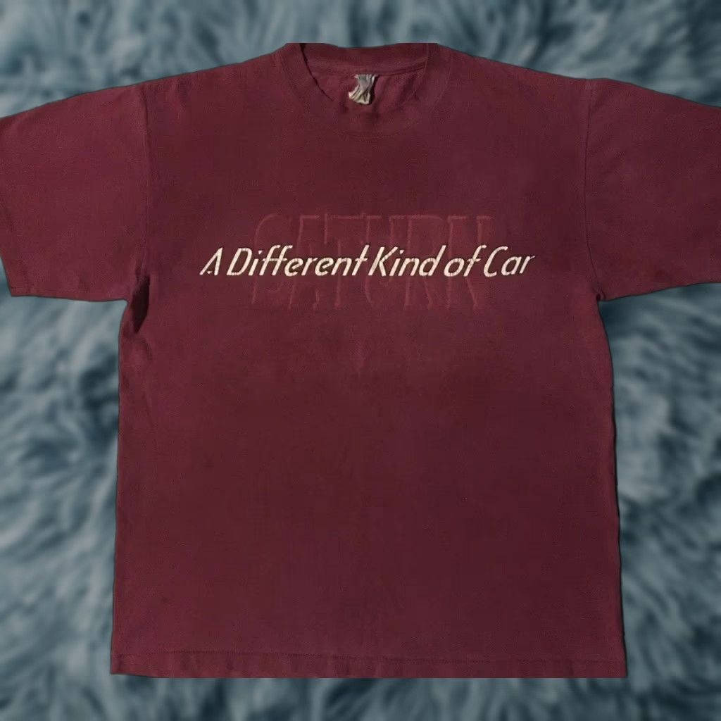 Vintage VINTAGE Saturn A Different Kind Of Car Faded Promo Shirt L Red 90s Grunge Auto Racing Cars Mens T-Shirt Size US L / EU 52-54 / 3 - 1 Thumbnail