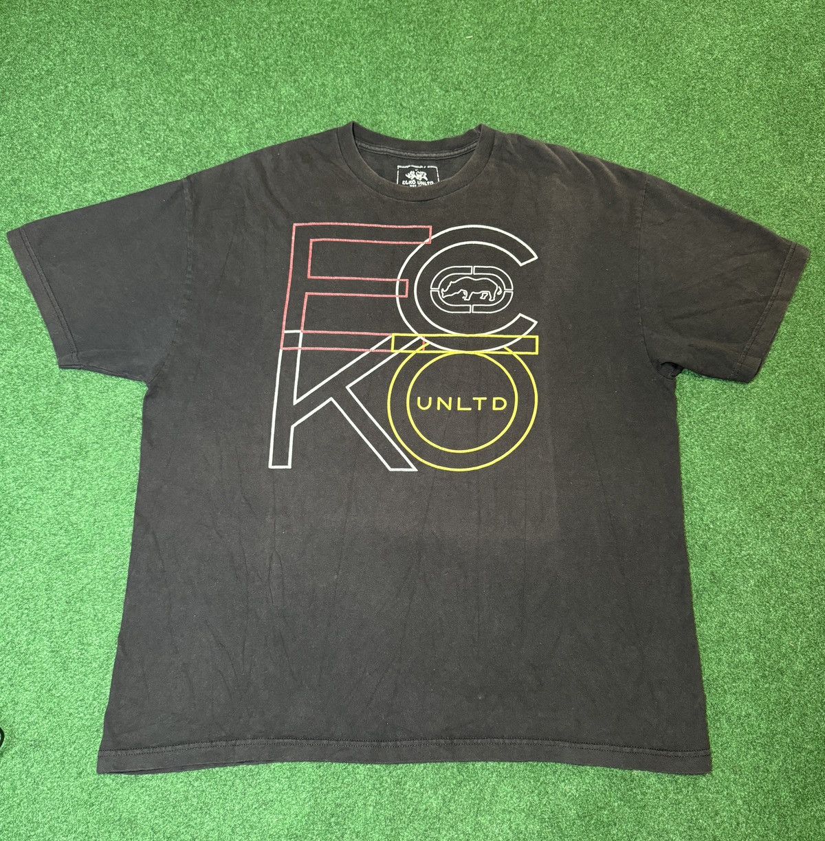 Ecko Unltd. Y2K Ecko Unltd Hip Hop Mens XL Black Graphic T Shirt Size US XL / EU 56 / 4 - 1 Thumbnail