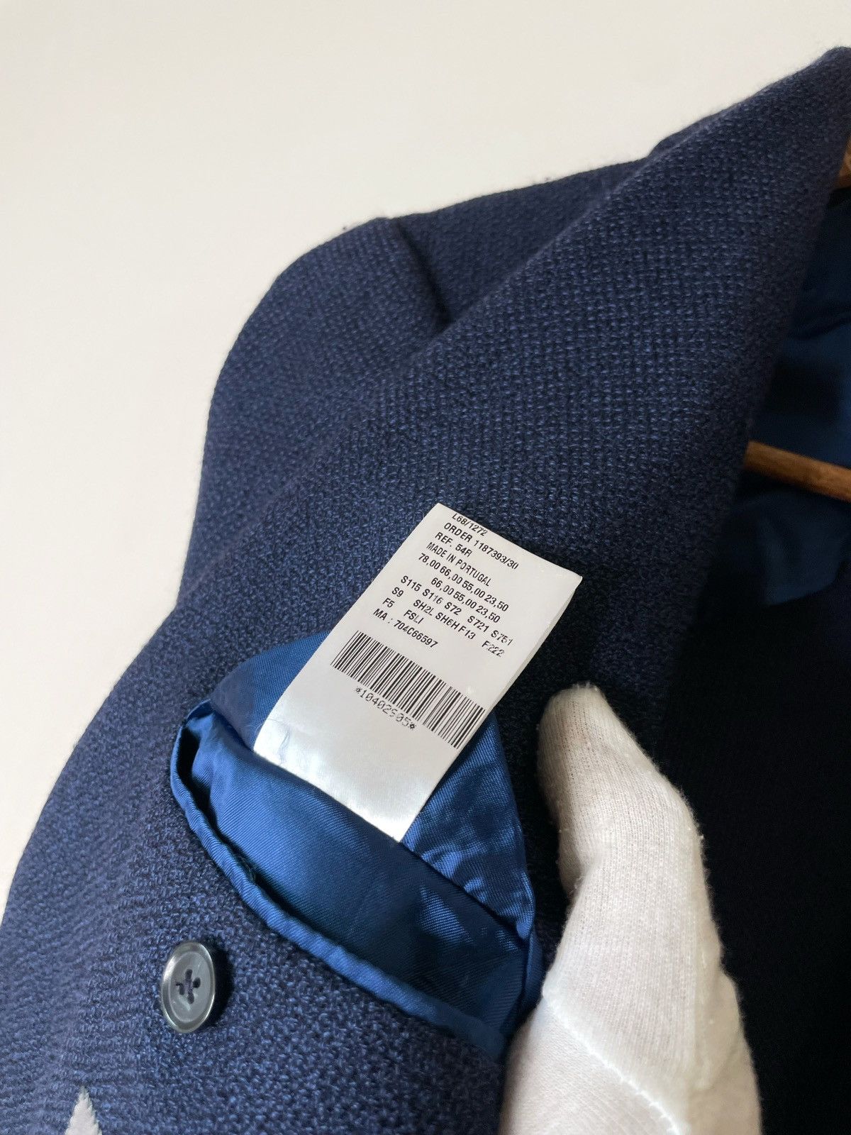 SCABAL Scabal Finest Cloth 100% Schurwolle 2 buttons Sport Blazer Size 54R - 11 Thumbnail