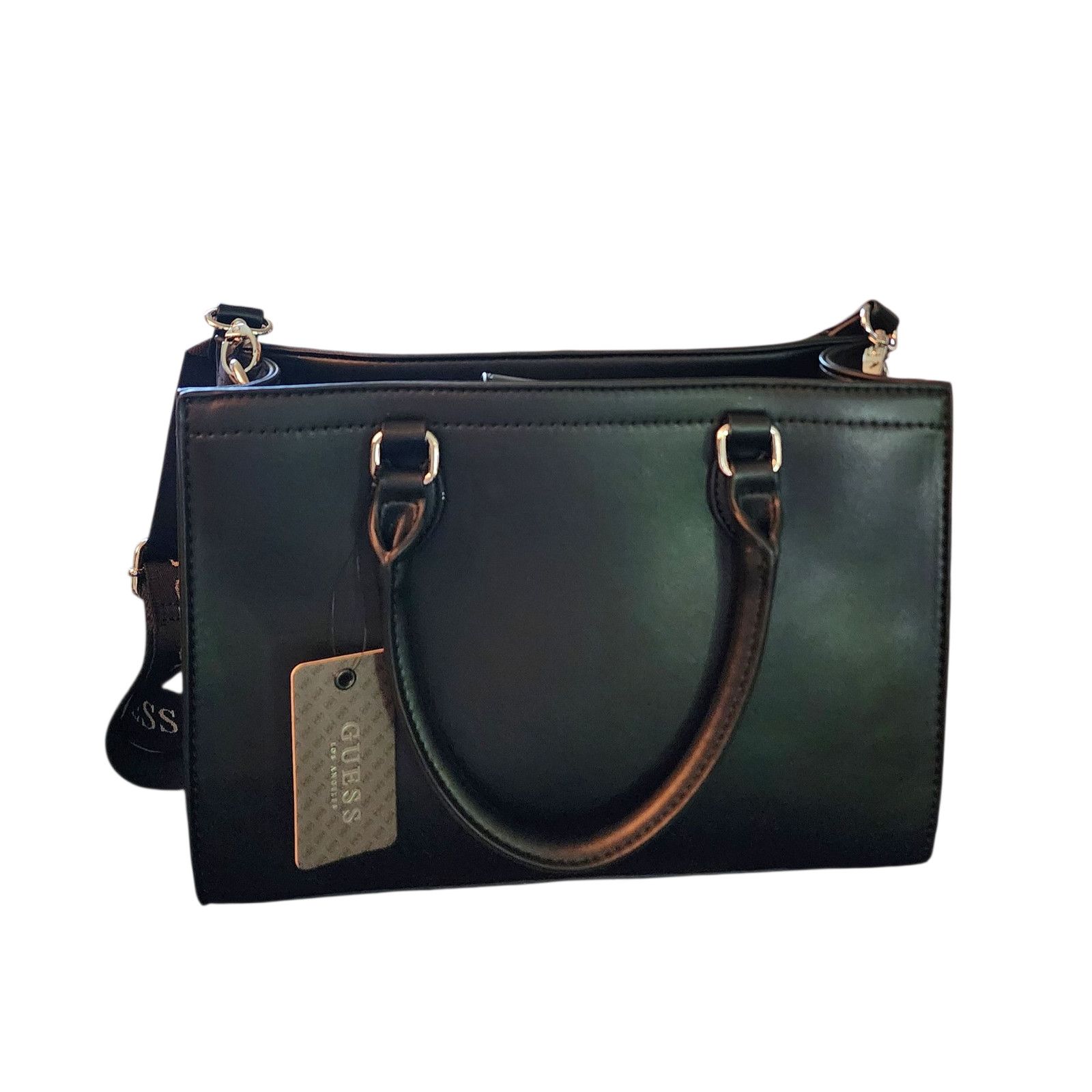 Guess Guess Finianan black faux leather satchel crossbody bag Size ONE SIZE - 2 Thumbnail