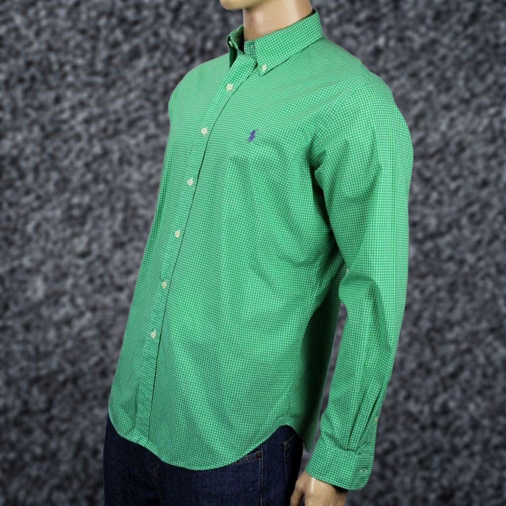 Ralph Lauren Polo Ralph Lauren Green Checkered Button Down Classic Fit Dress Shirt NWT Size 36R - 1 Preview