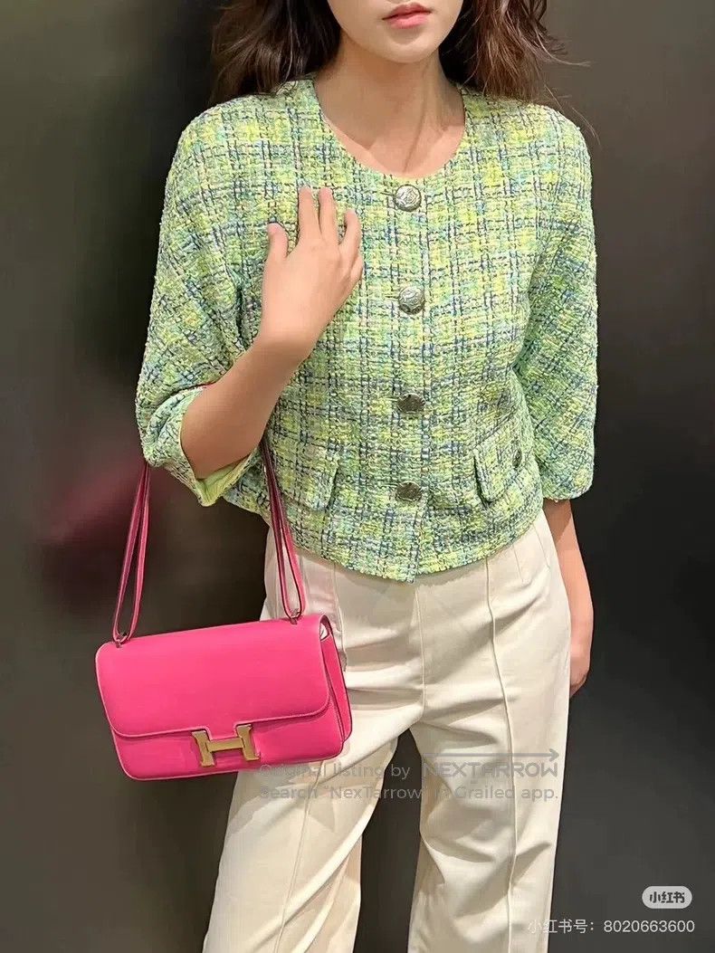 Chanel Chanel 19 Spring and Summer Preview Series Green Tweed Coa Size XS / US 0-2 / IT 36-38 - 6 Thumbnail