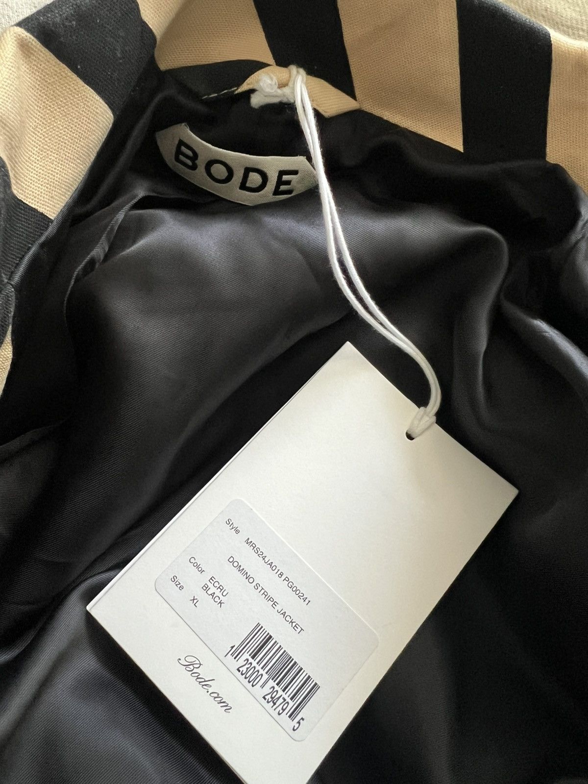 Bode 1495USD Blue White House Steps Reversible Quilted Jacket Size US XL / EU 56 / 4 - 6 Thumbnail