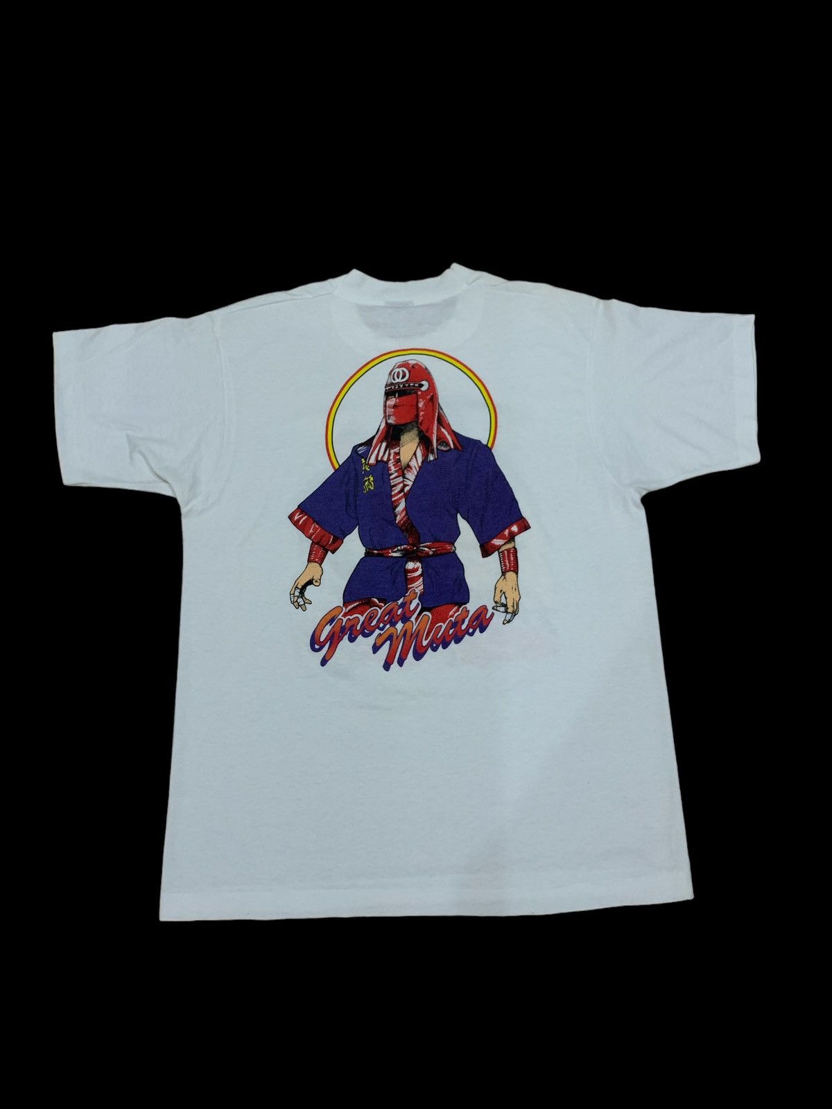 Japanese Brand 90s GREAT MUTA NEW JAPAN PRO WRESTLING SHIRT WWF WWE Size US L / EU 52-54 / 3 - 2 Thumbnail
