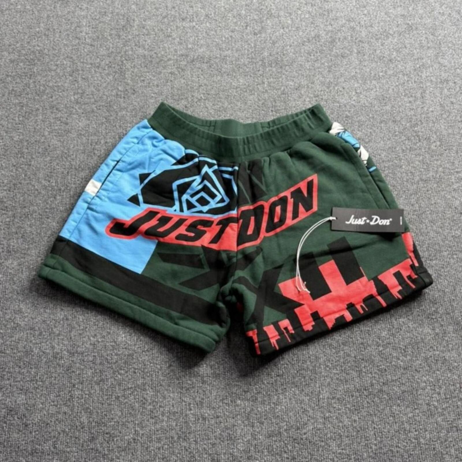 Just Don Just Don Graphic Print Sweat Shorts Football Medium (w tags) Size US 32 / EU 48 - 2 Thumbnail