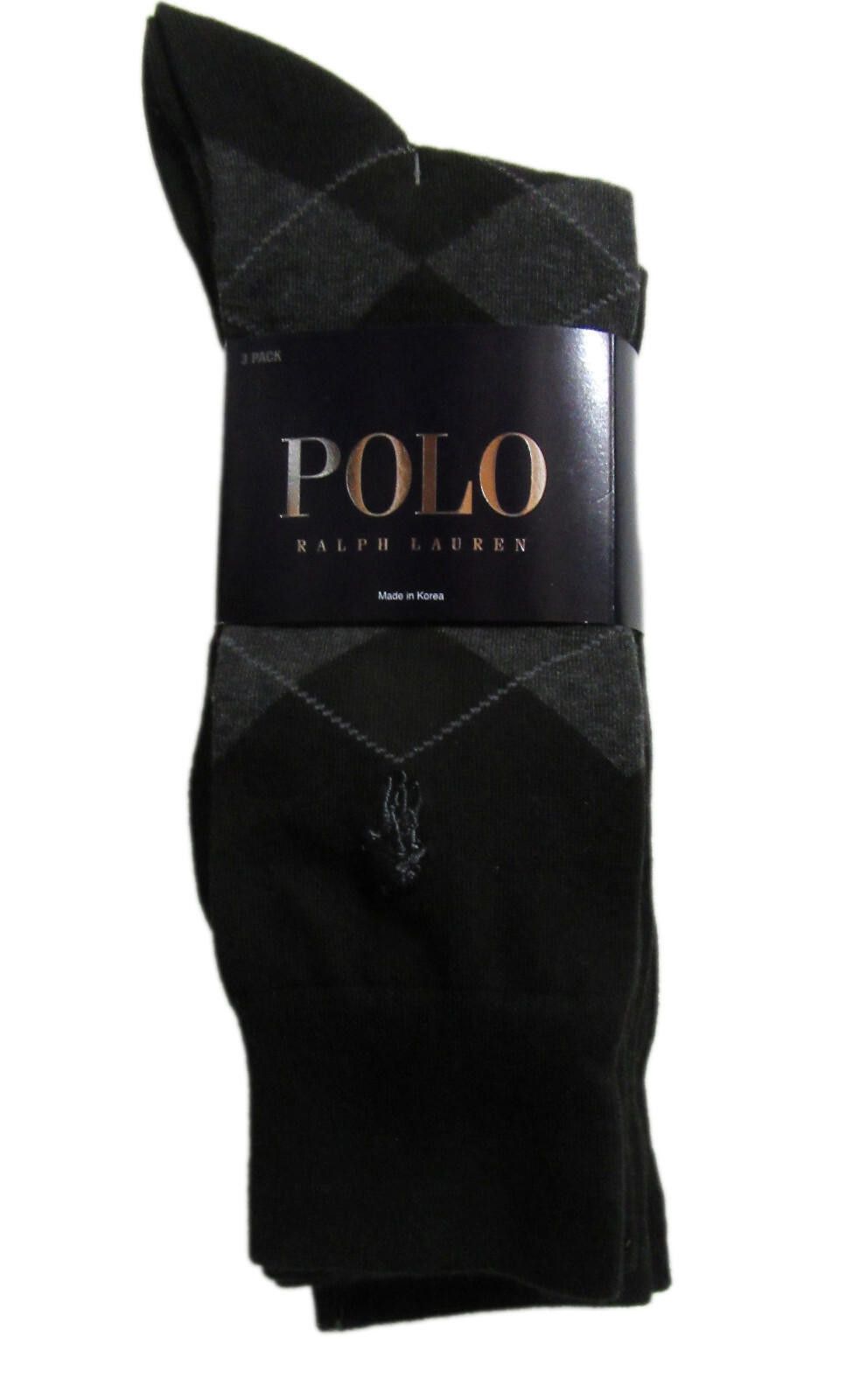 Polo Ralph Lauren Polo Ralph Lauren Mens Trouser Dress Socks 3 pack Black Size ONE SIZE - 1 Thumbnail