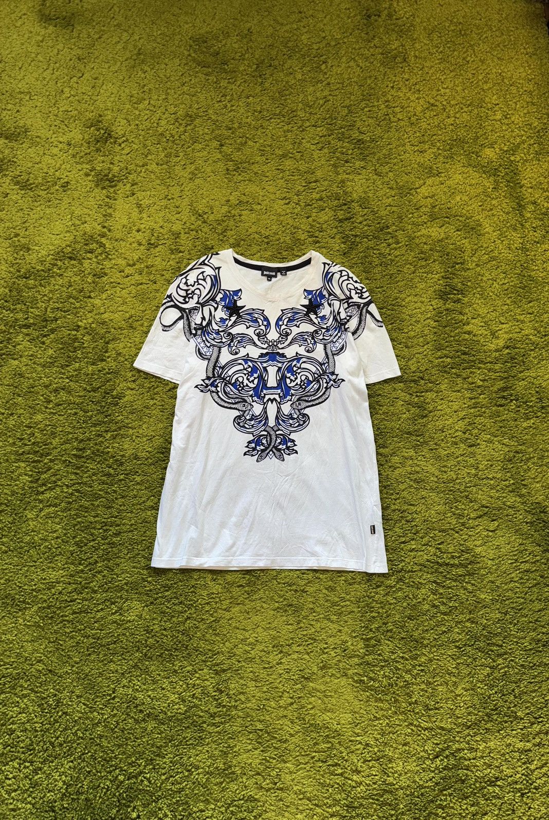 Designer × Just Cavalli × Roberto Cavalli Just Cavalli Italian iconic graphic t-shirt Size US XL / EU 56 / 4 - 1 Thumbnail