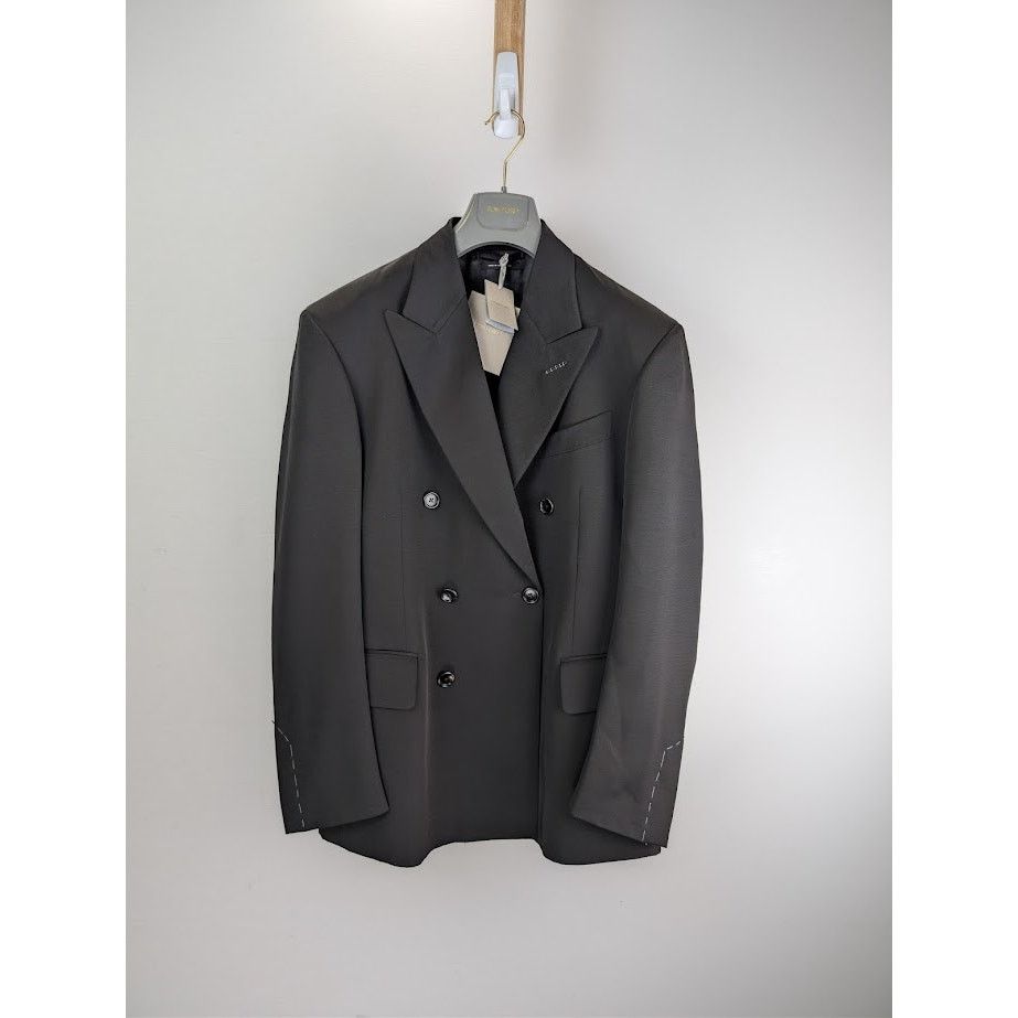 Tom Ford o1rshd1 Double Breasted Jacket in Black Size US M / EU 48-50 / 2 - 1 Thumbnail