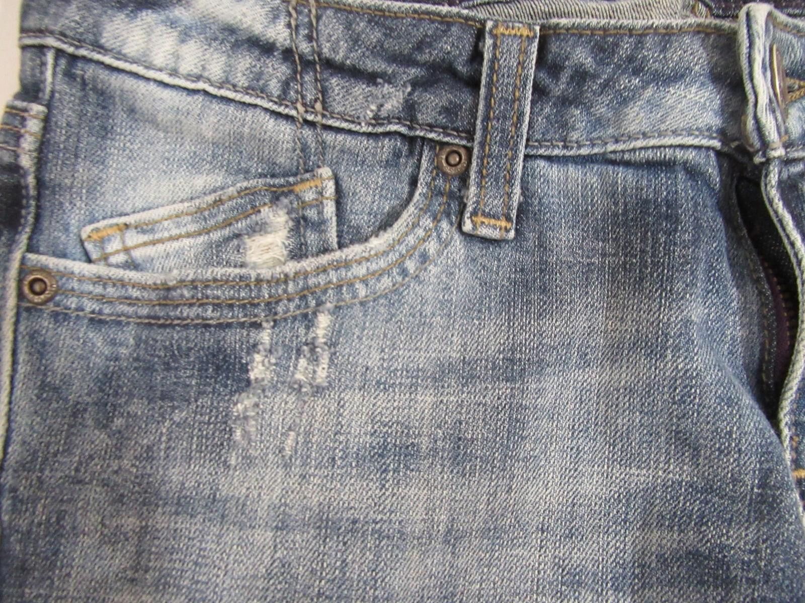 Designer Vigoss Jeans Size 7 Distressed Denim EUC Size 30" / US 8 / IT 44 - 3 Thumbnail