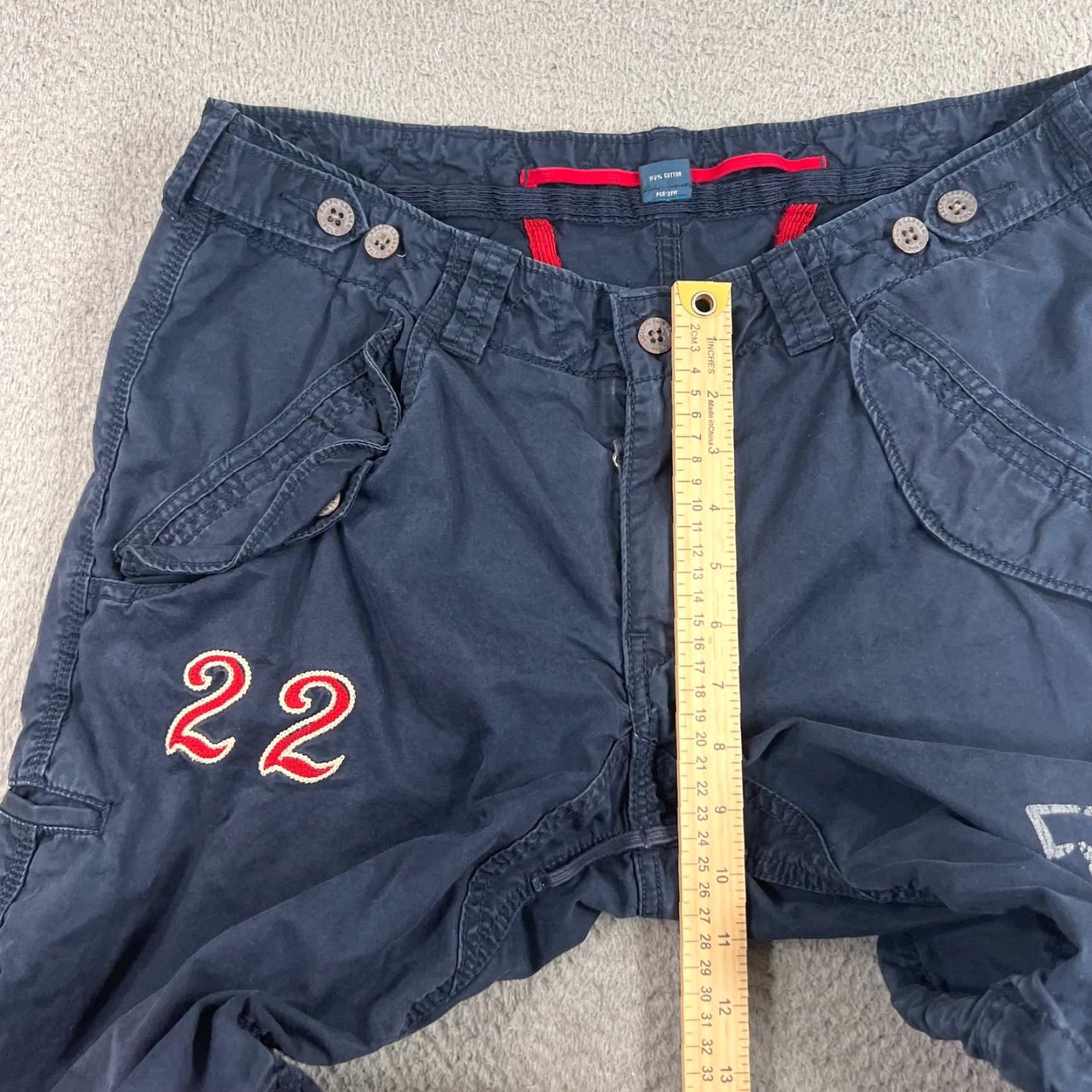 Polo Ralph Lauren VINTAGE Polo Ralph Lauren Cargo Shorts Men 32 Blue 90s Military Pockets Summer Casual Mens Size US XS / EU 42 / 0 - 6 Thumbnail