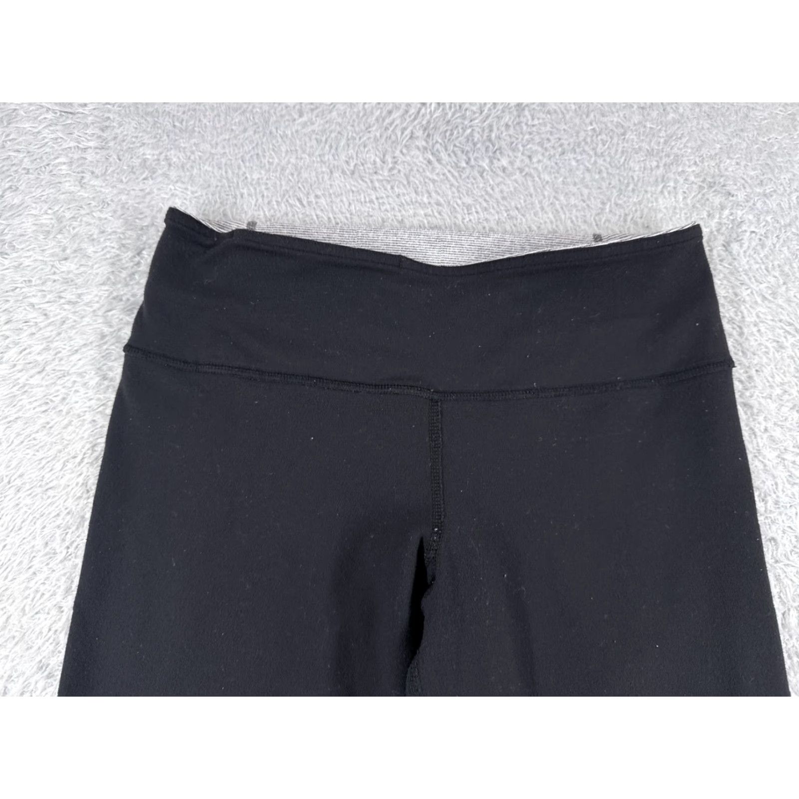 Lululemon Lululemon Pants Women 4 Black Wide Leg Crop 20" Gym Yoga Workout Casual READ Size 27" / US 4 / IT 40 - 4 Thumbnail