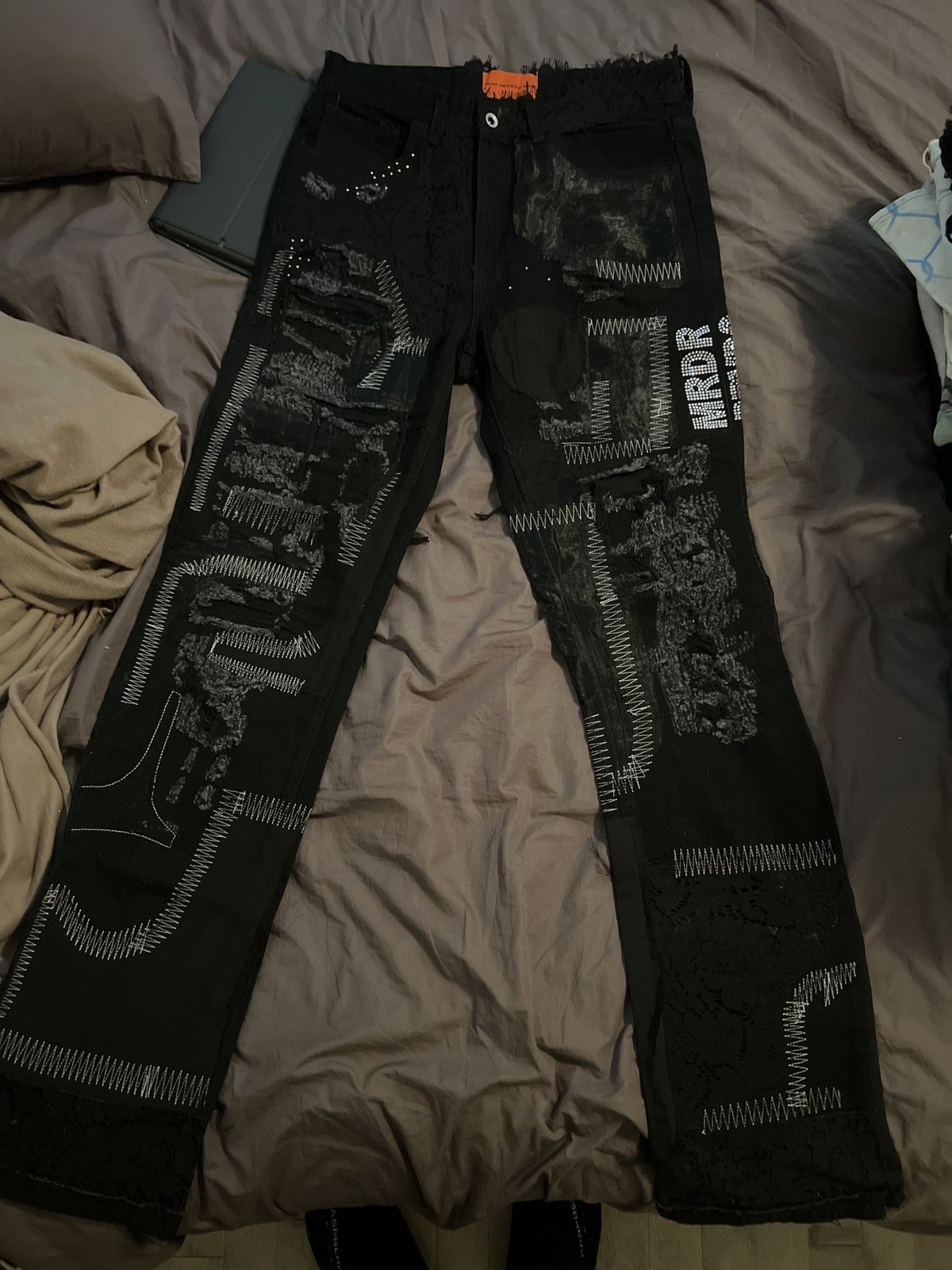 Who Decides War Mrdr brvdo bride lace denim Size US 34 / EU 50 - 1 Thumbnail