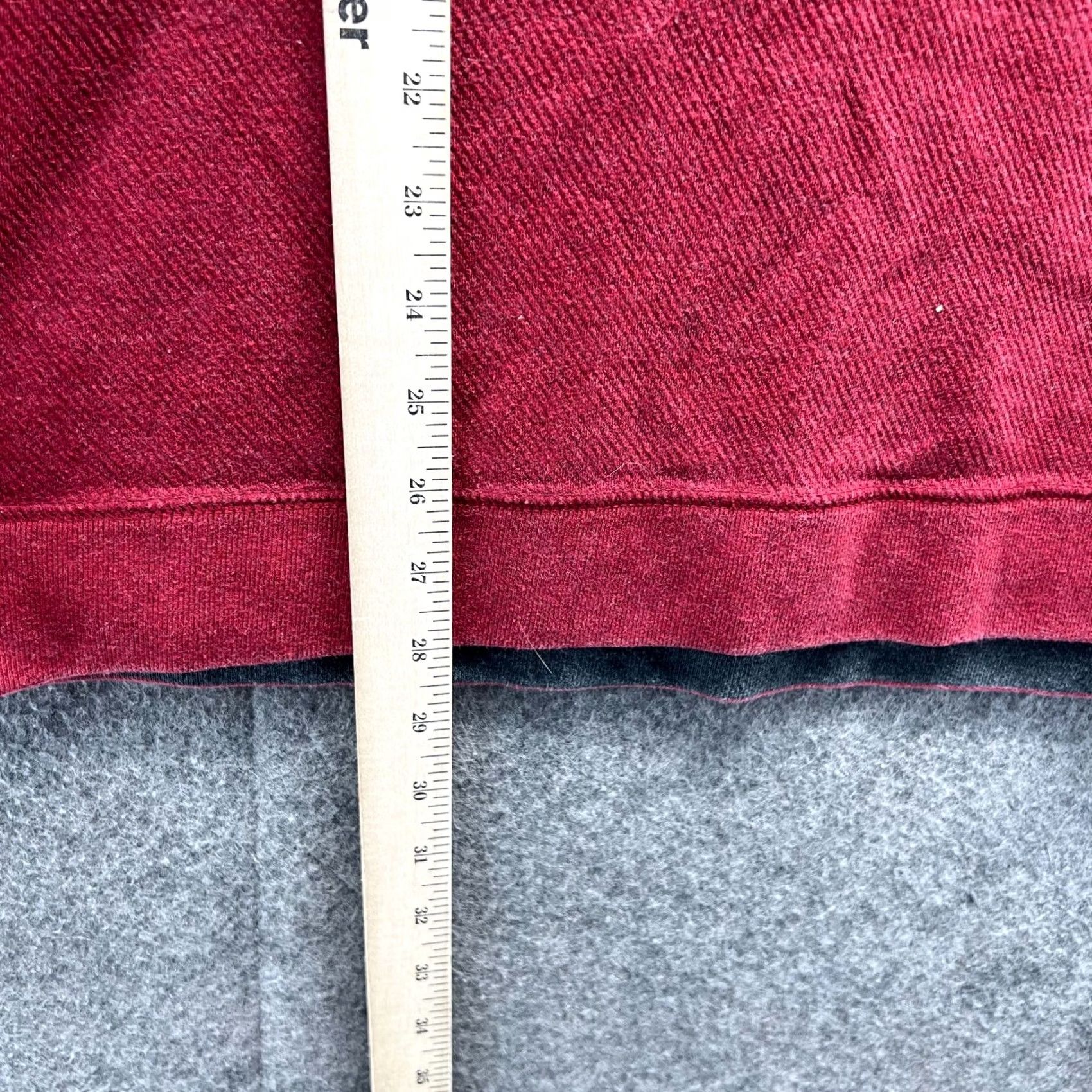 Tommy Bahama Tommy Bahama Pullover Mens XL Red Color Reversible Cotton Sweatshirt Mock Neck Zip (Quarter Zip) Size US XL / EU 56 / 4 - 7 Thumbnail