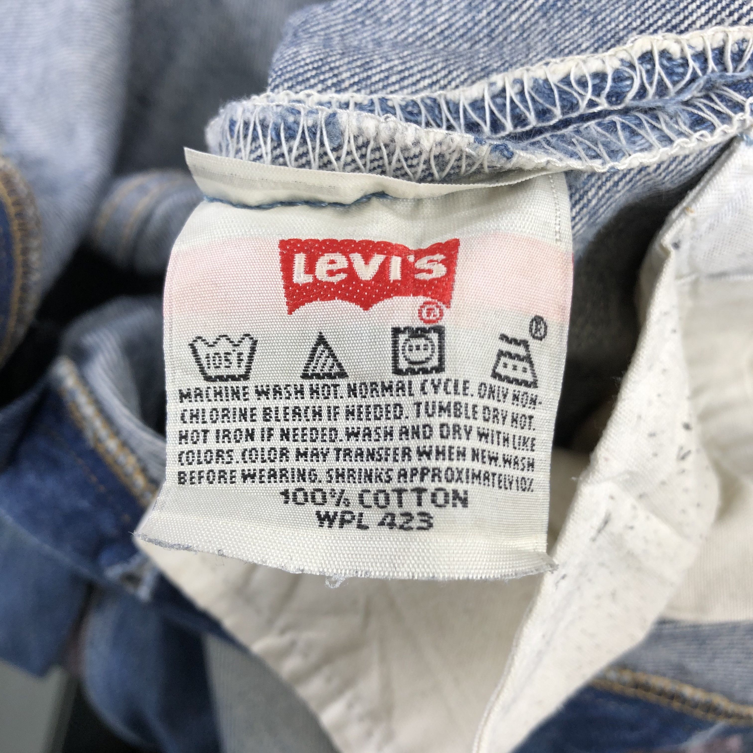 Levi's 90s Vintage Blue Wash Levis 501 Jeans-JM2937 Size US 36 / EU 52 - 12 Thumbnail
