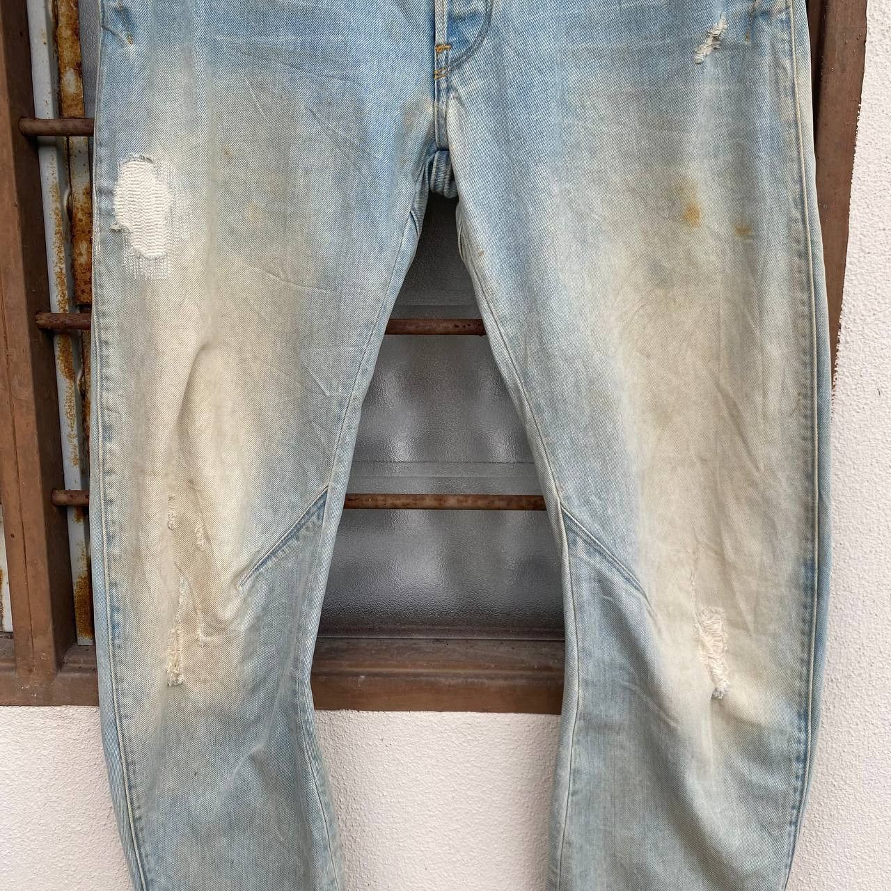 G-Star VTGE GSTAR DISTRESSED JEAN RUSTY WASH ASSYMETRIC LEG SLIMFIT Size US 30 / EU 46 - 8 Thumbnail