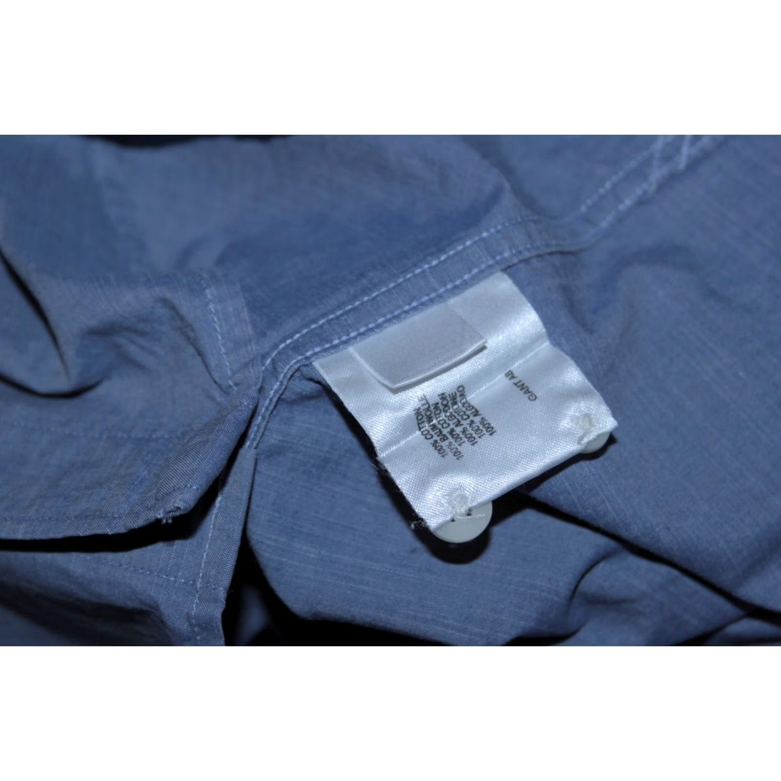 Gant GANT Shirt Mens Blue M E-Z Fit Casual Long Sleeve Collared Cotton Regular Size M Blue Mens Size US M / EU 48-50 / 2 - 7 Thumbnail